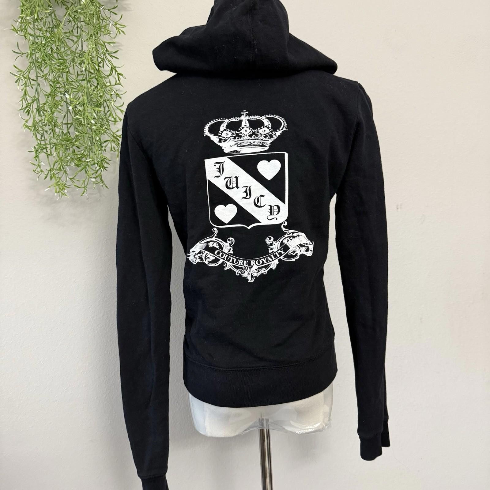 Juicy Couture Jeans Royal Juicy Heart Zip Up Hoodie Size L / US 10 / IT 46 - 1 Thumbnail