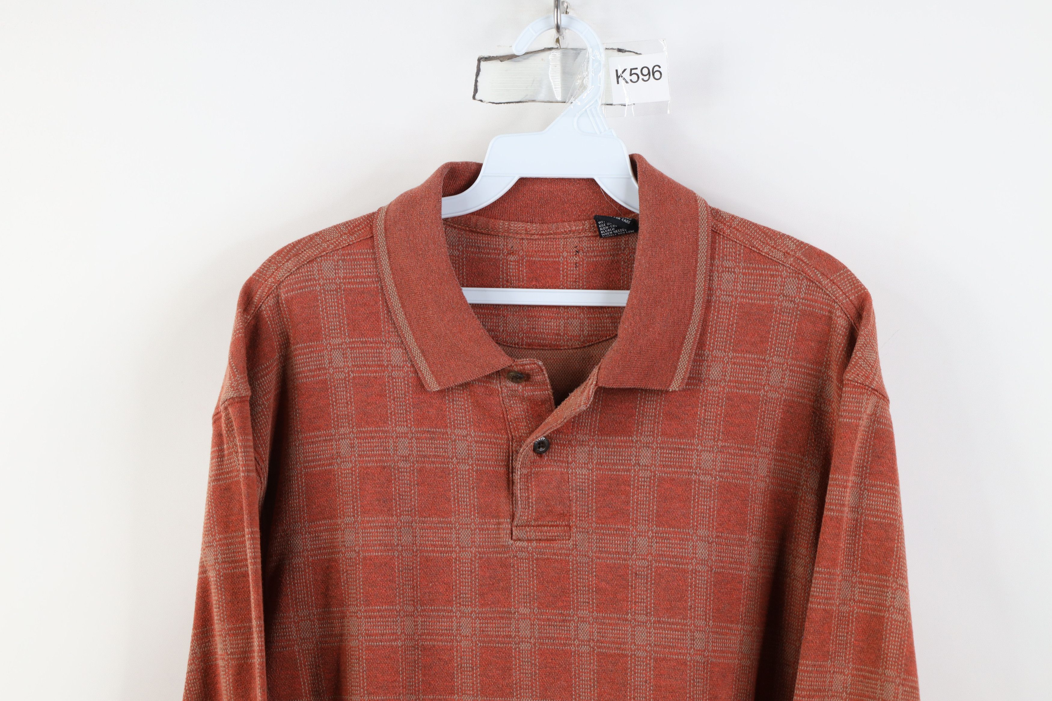 Vintage Vintage 90s Y2K Streetwear Collared Long Sleeve Rugby Polo Size US L / EU 52-54 / 3 - 2 Thumbnail