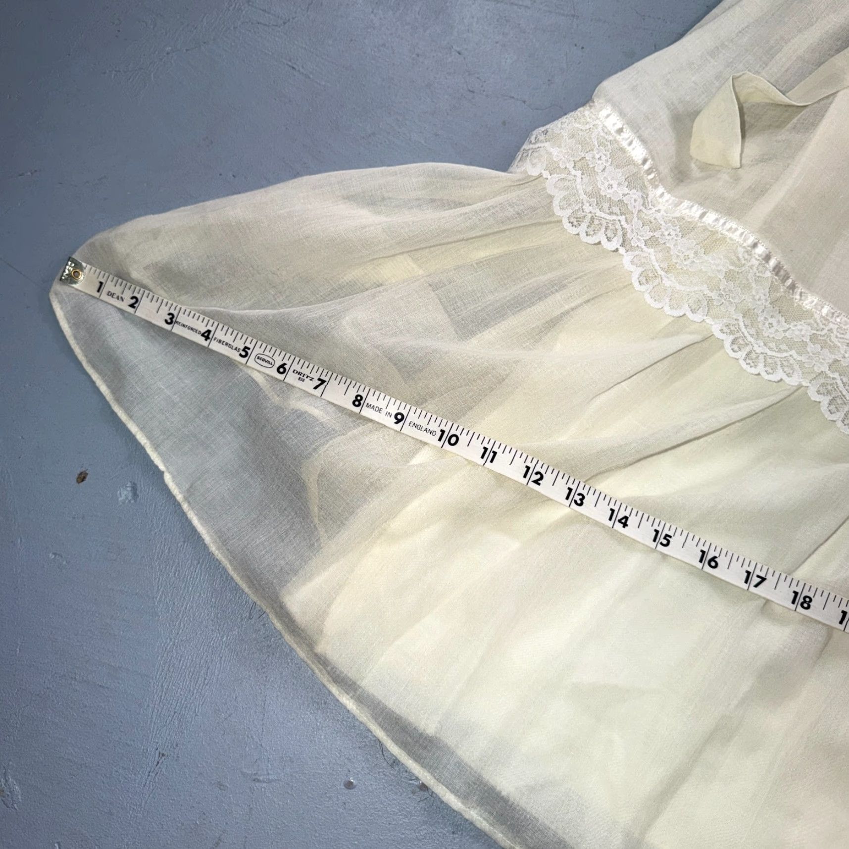 Vintage VINTAGE Gunne Sax Jessica Ivory Prairie Dress Sz 11 Boho Core Farm 1970s Cotton Gunne Sax Womens Size L / US 10 / IT 46 - 7 Thumbnail