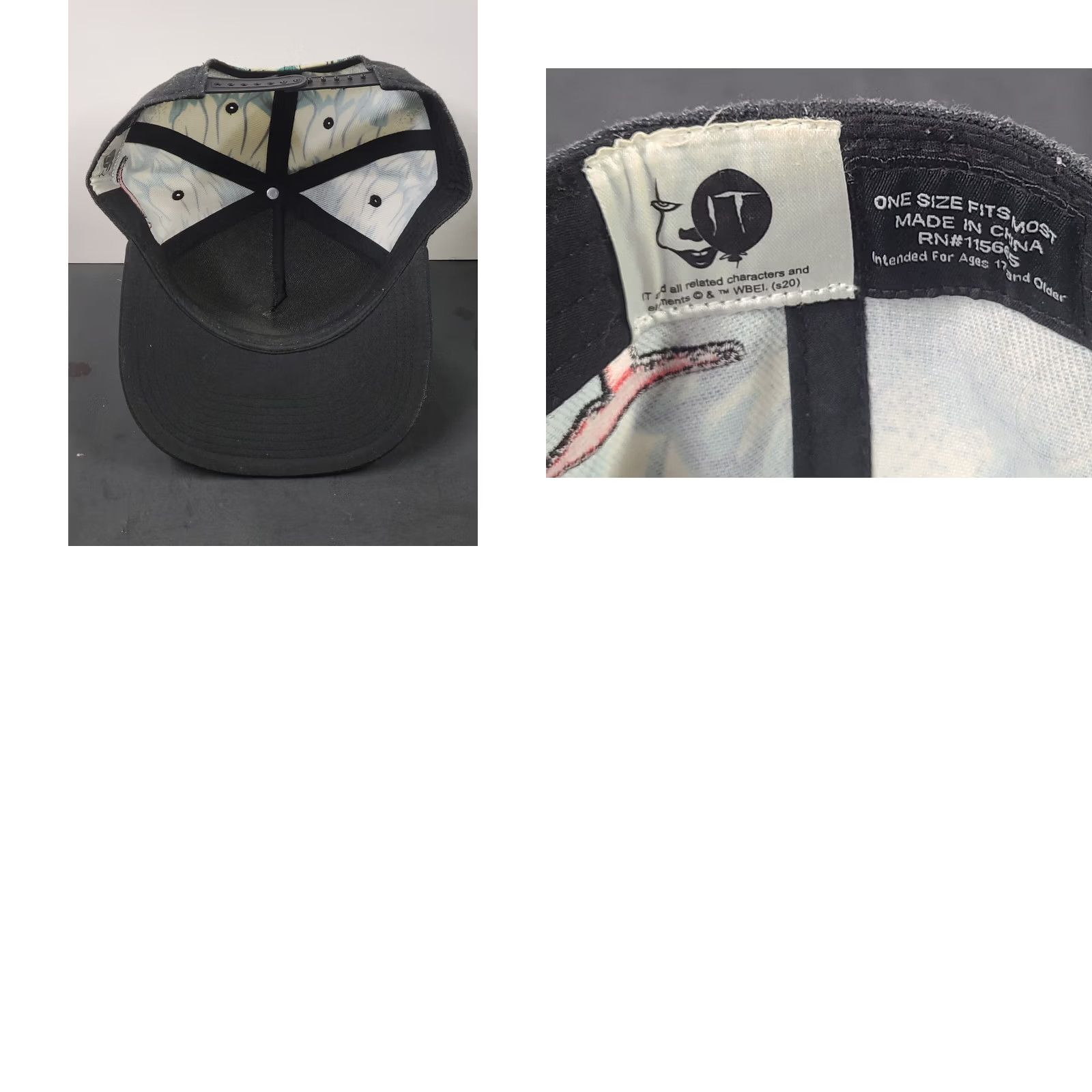 Bally Nike Movie IT Killer Clown Pennywise Ball Cap Hat Graphic Adjustable Snapback King Unisex Adults Cotton Multicolor 90s Theme Mens Girls Womens Ladies Size ONE SIZE - 8 Thumbnail