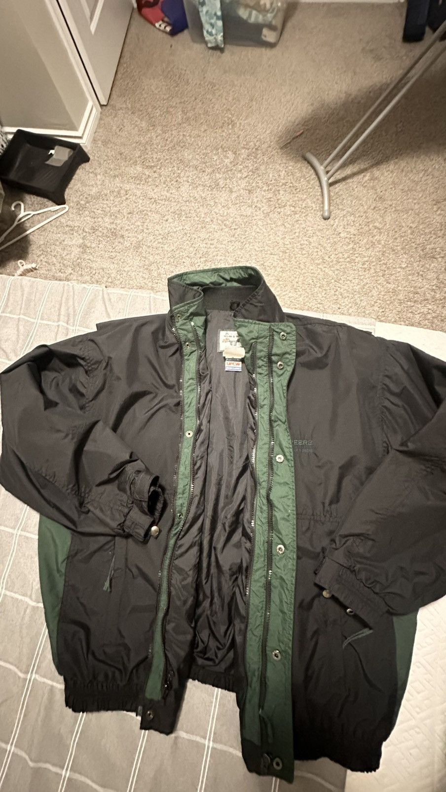 John Deere Vintage Jhon Deere UFCW jacket (Large Size) Size US L / EU 52-54 / 3 - 6 Thumbnail