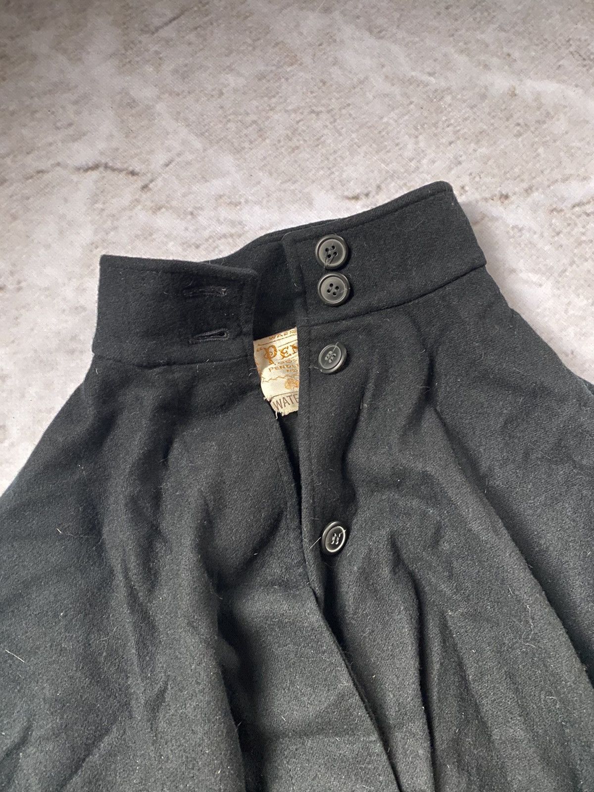 Pendleton × Vintage Vintage Pendleton Wool Black Cape Poncho Size US L / EU 52-54 / 3 - 3 Thumbnail