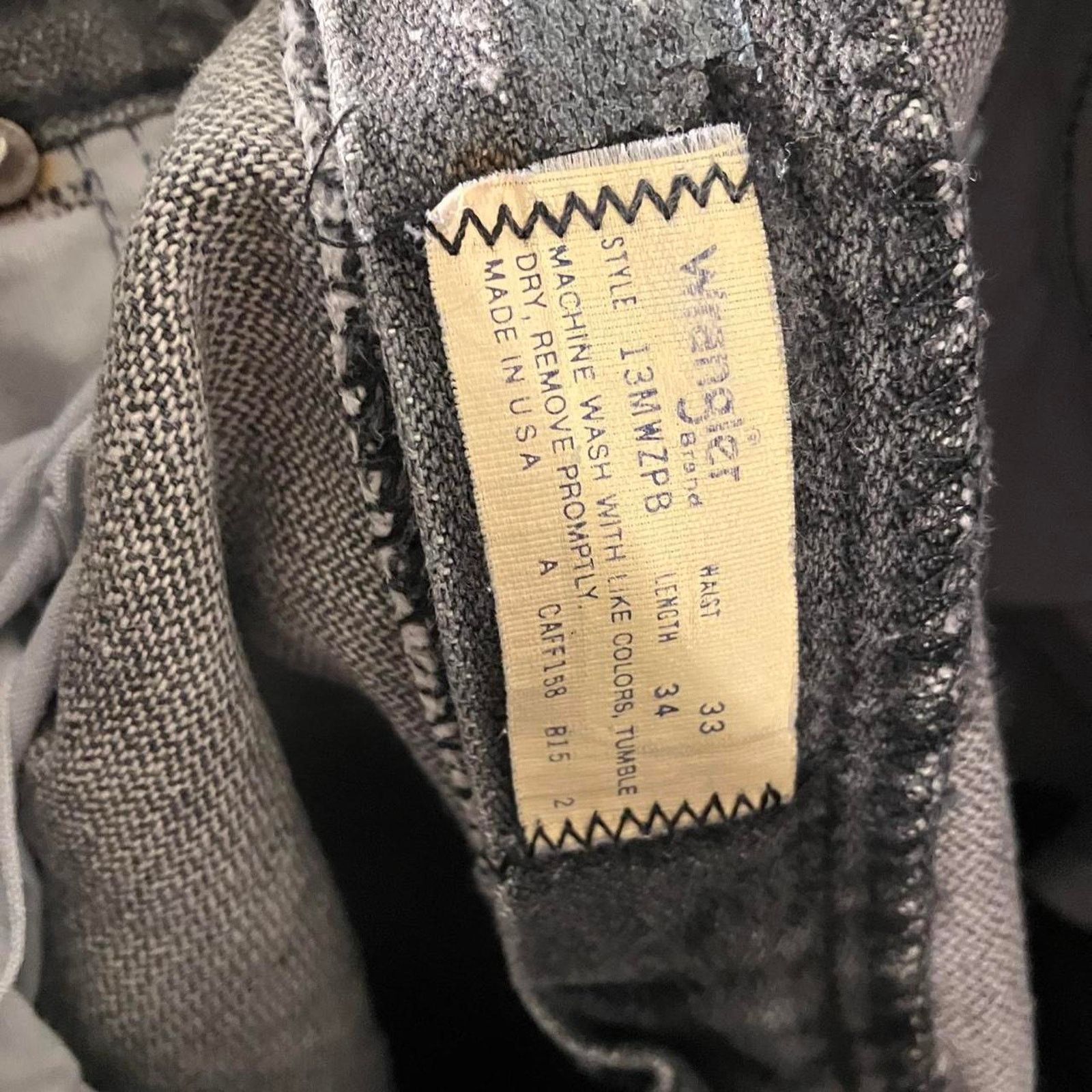 Vintage × Wrangler Vintage 70s Wrangler Straight Leg Cowboy Gray Denim Jeans Size US 33 - 5 Thumbnail