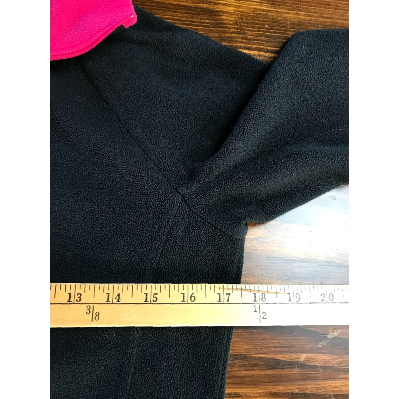 Vintage Columbia Jacket Women's Medium Black Pink Quarter Zip Fleece Size M / US 6-8 / IT 42-44 - 4 Thumbnail