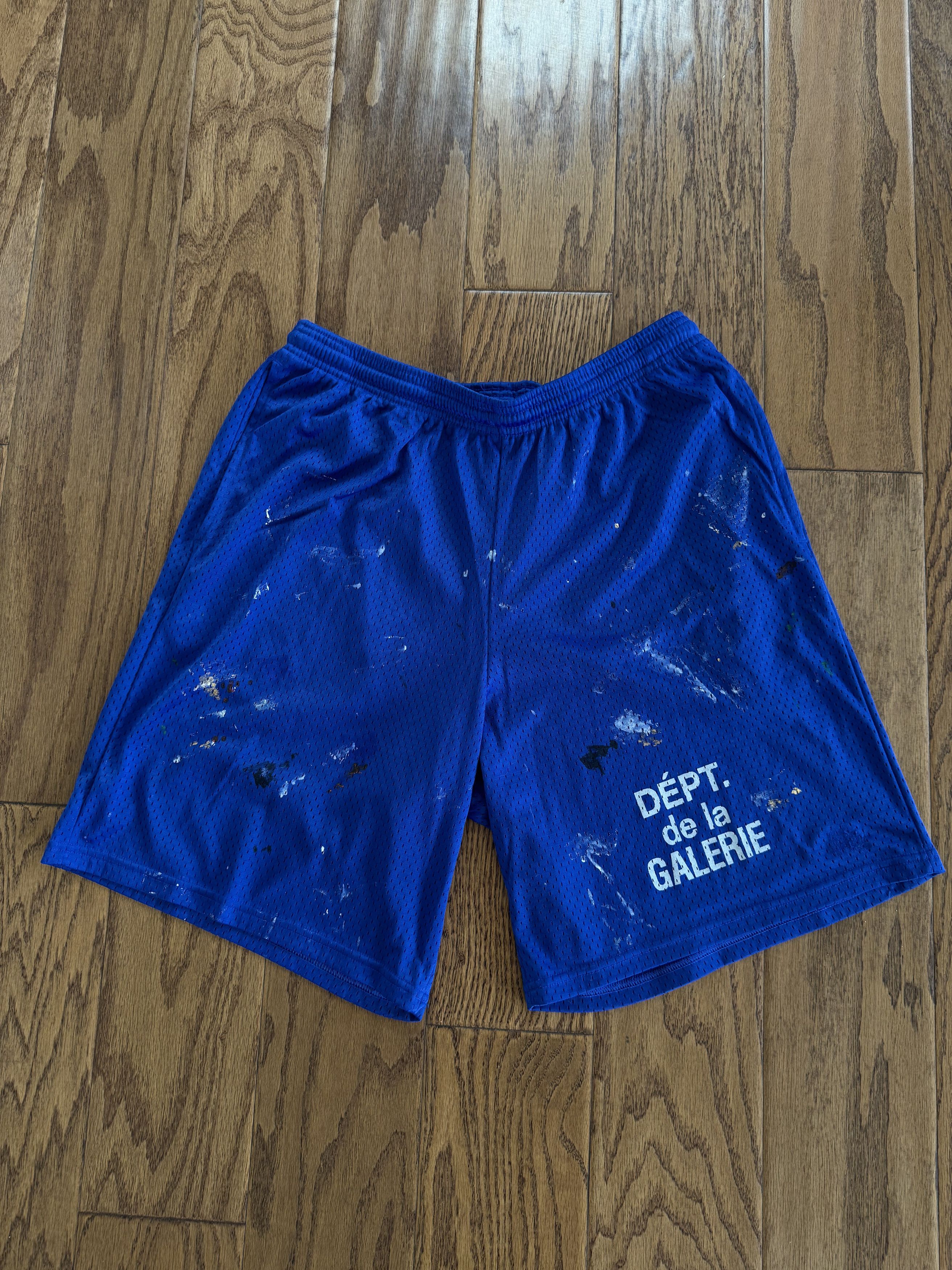 Gallery Dept. Blue Gallery Dept Mesh Shorts Paint Splatter Size US 32 / EU 48 - 1 Thumbnail