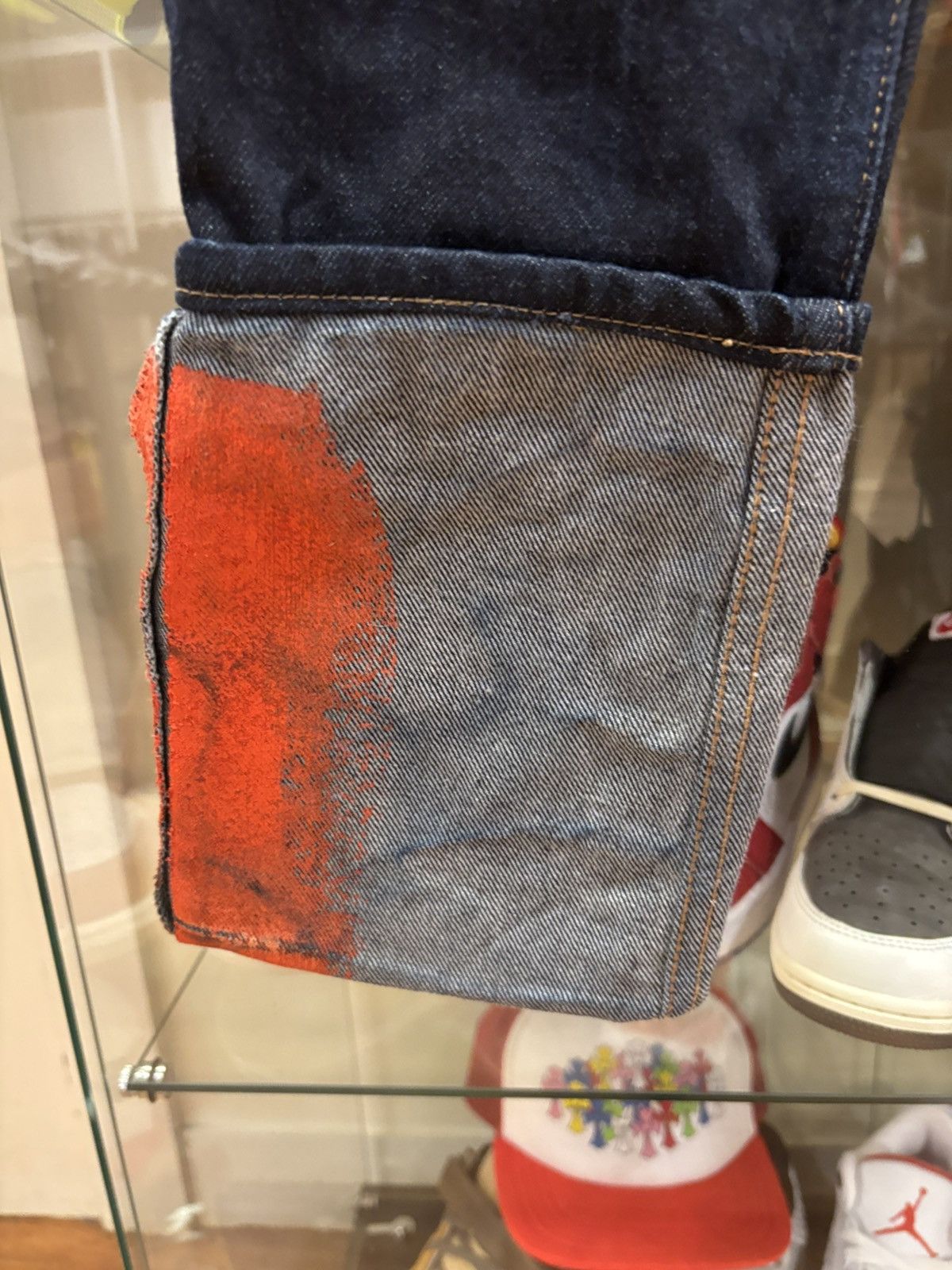 Helmut Lang Helmut Lang Dark Paint Denim Size US 28 / EU 44 - 9 Thumbnail