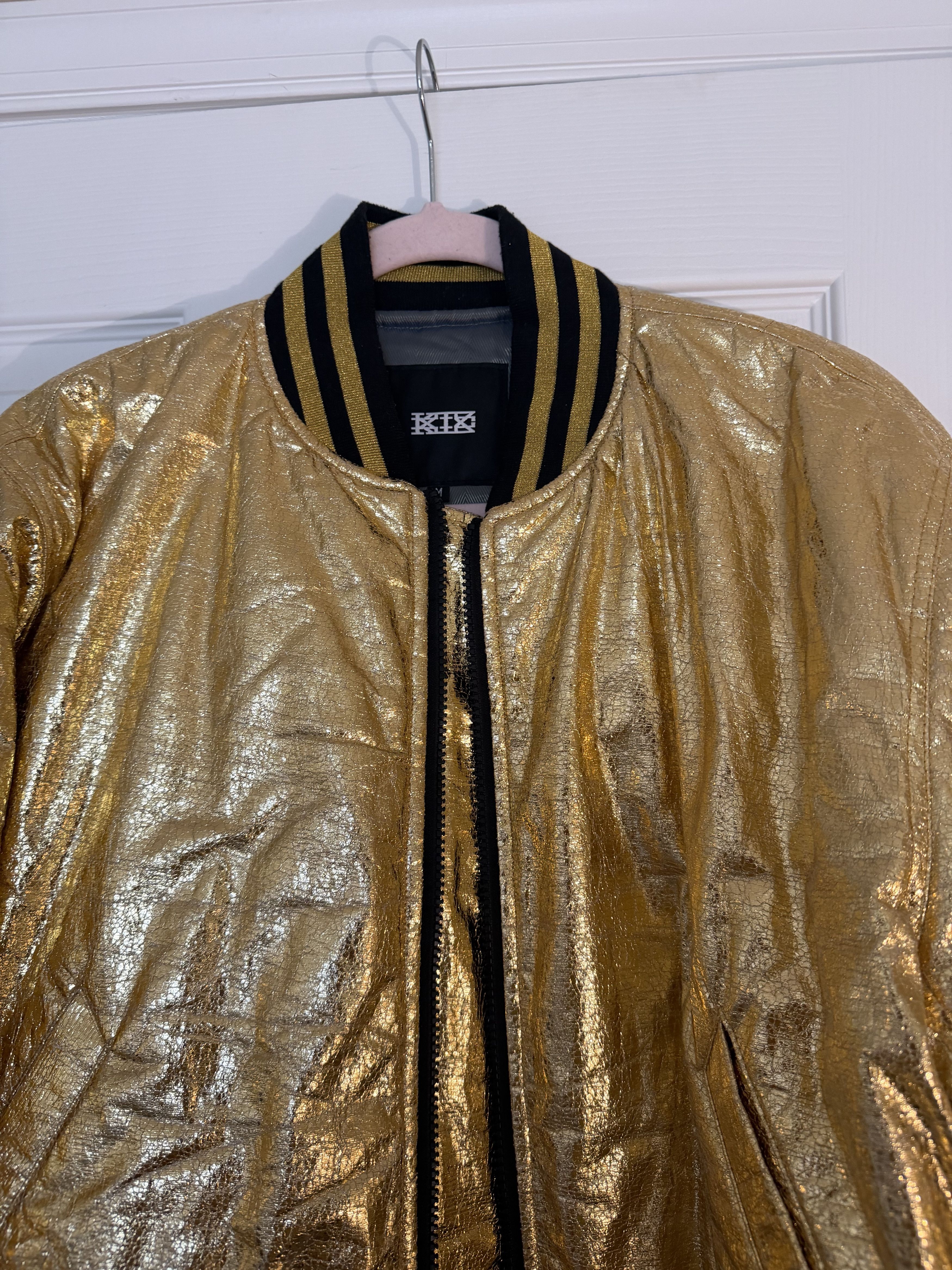 KTZ KTZ Men's Bomber Jacket with Gold Metallic Effect Size US M / EU 48-50 / 2 - 4 Thumbnail