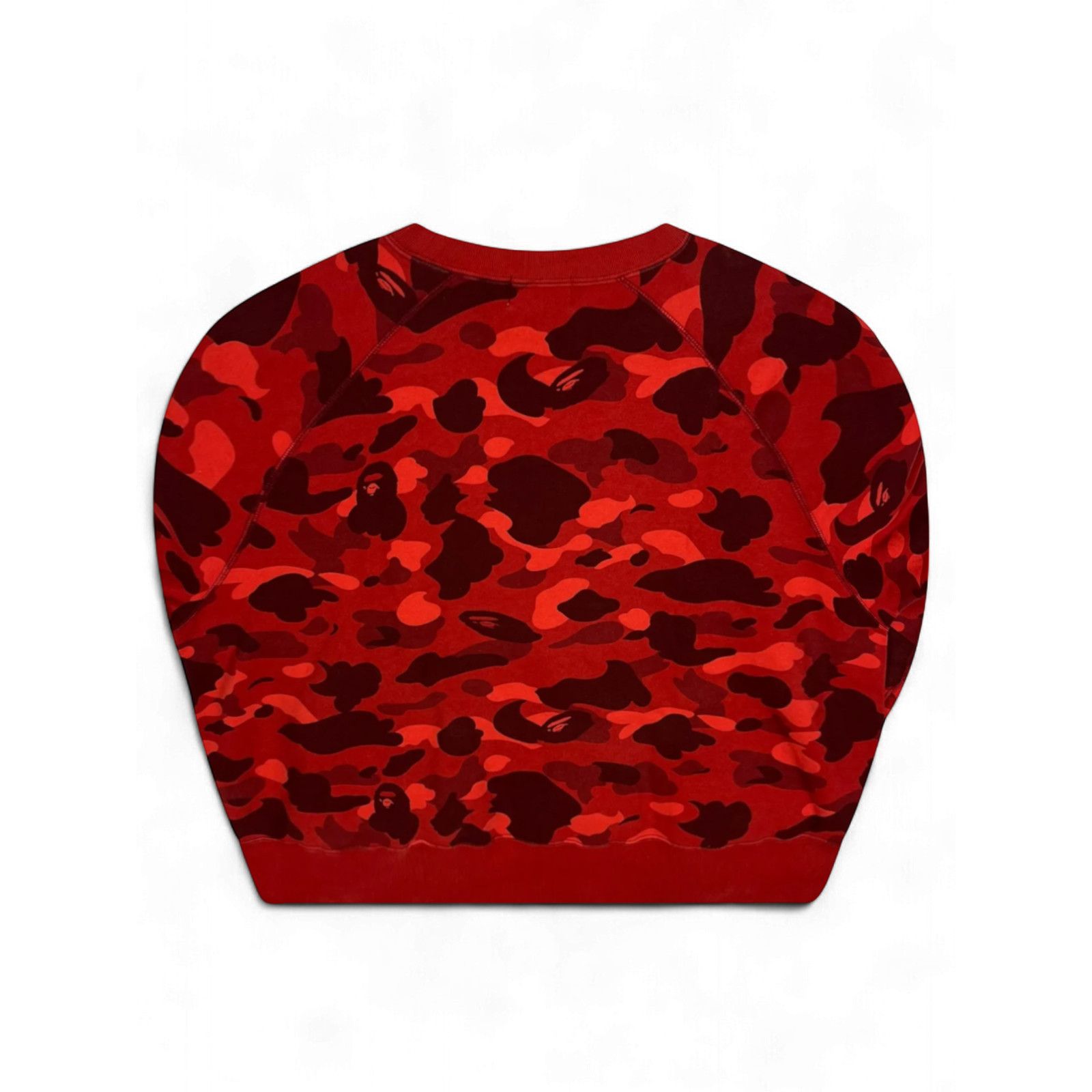 Bape BAPE x Swarovski Red Crazy Camo Crewneck Size US L / EU 52-54 / 3 - 2 Thumbnail