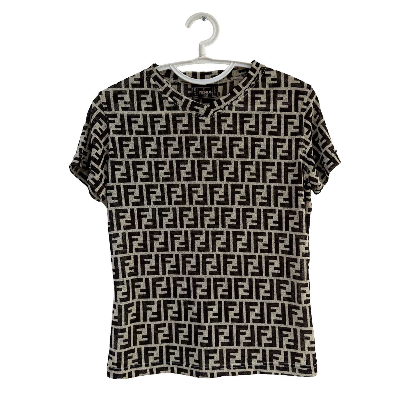 Fendi Fendi FF Monogram Zucca Print T-Shirt Size 46 Size US S / EU 44-46 / 1 - 1 Thumbnail