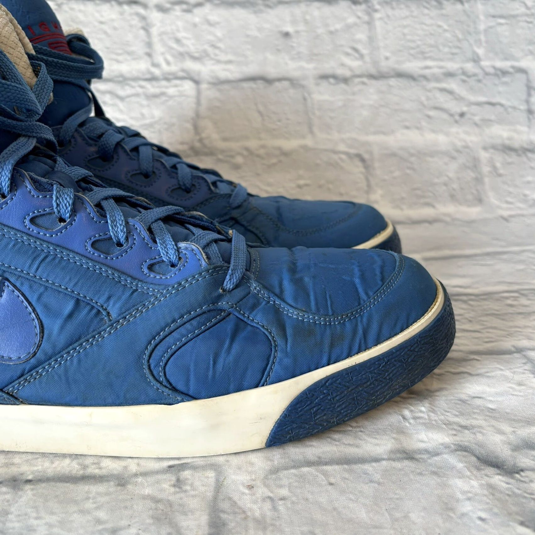 Nike Nike Auto Flight High Varsity Royal Blue Sneakers 375468-441 Men’s Size 14 Size US 13 / EU 46 - 4 Thumbnail