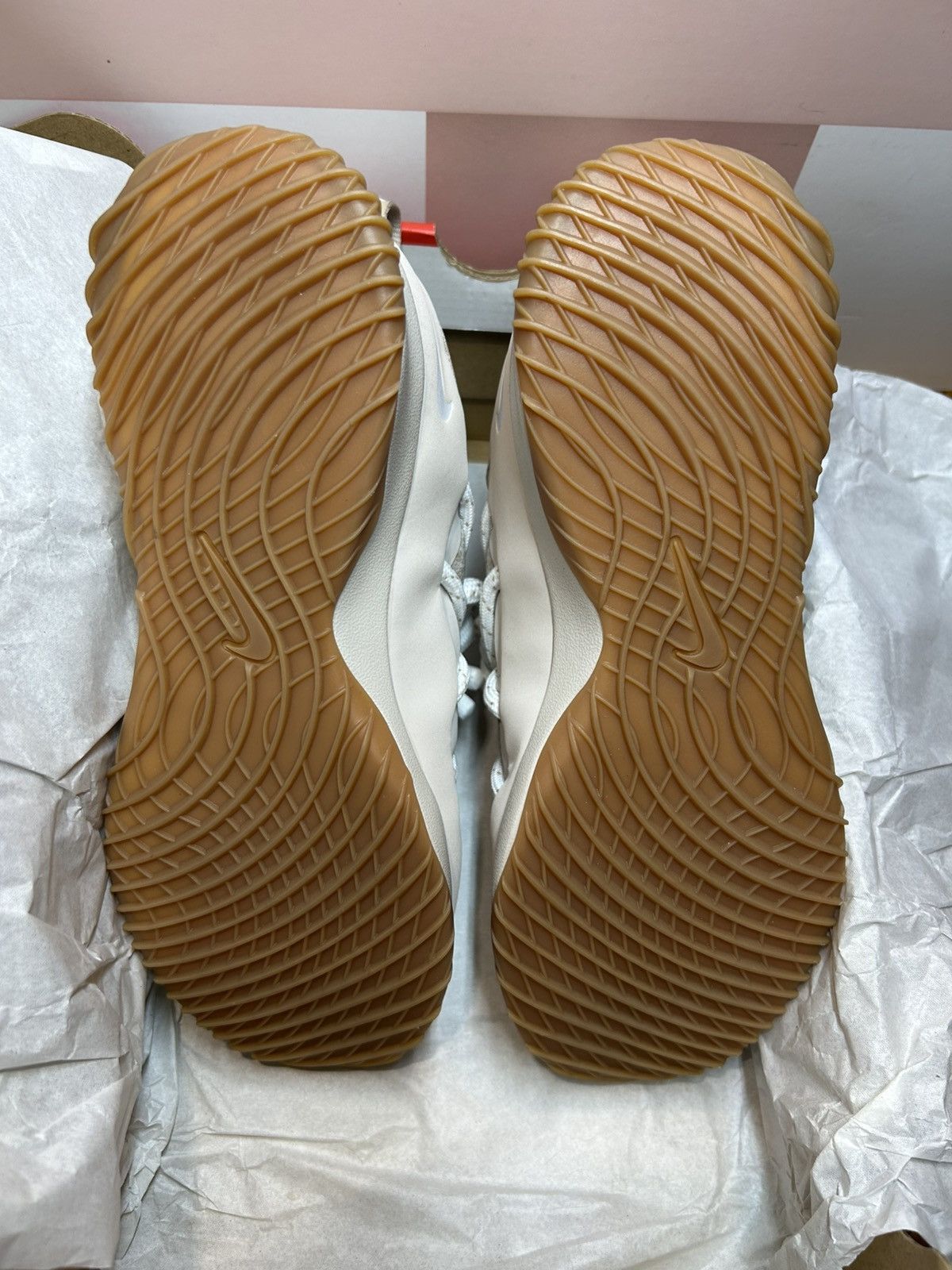 Nike Size 7- Nike City Loop Running Shoes Desert Sand White-Gum Size US 7 / IT 37 - 9 Thumbnail