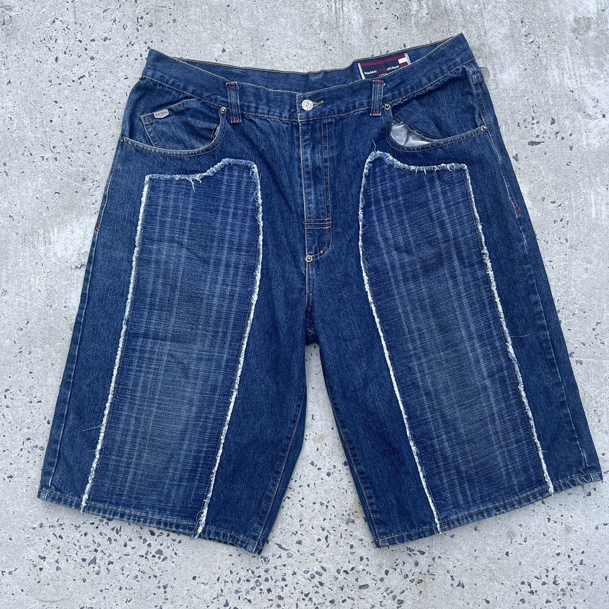 Vintage Vintage Y2K Baggy Double Knee KAALU JEANS Jorts Size US 42 / EU 58 - 1 Thumbnail