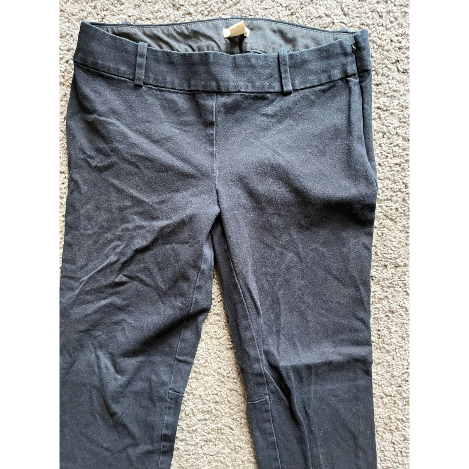 J.Crew VINTAGE J.CREW City Fit Pants Women's - 4 Black Skinny Bottoms, Regular, 3/4 Style 28637, Ladies, 6? Size 28" / US 6 / IT 42 - 2 Thumbnail