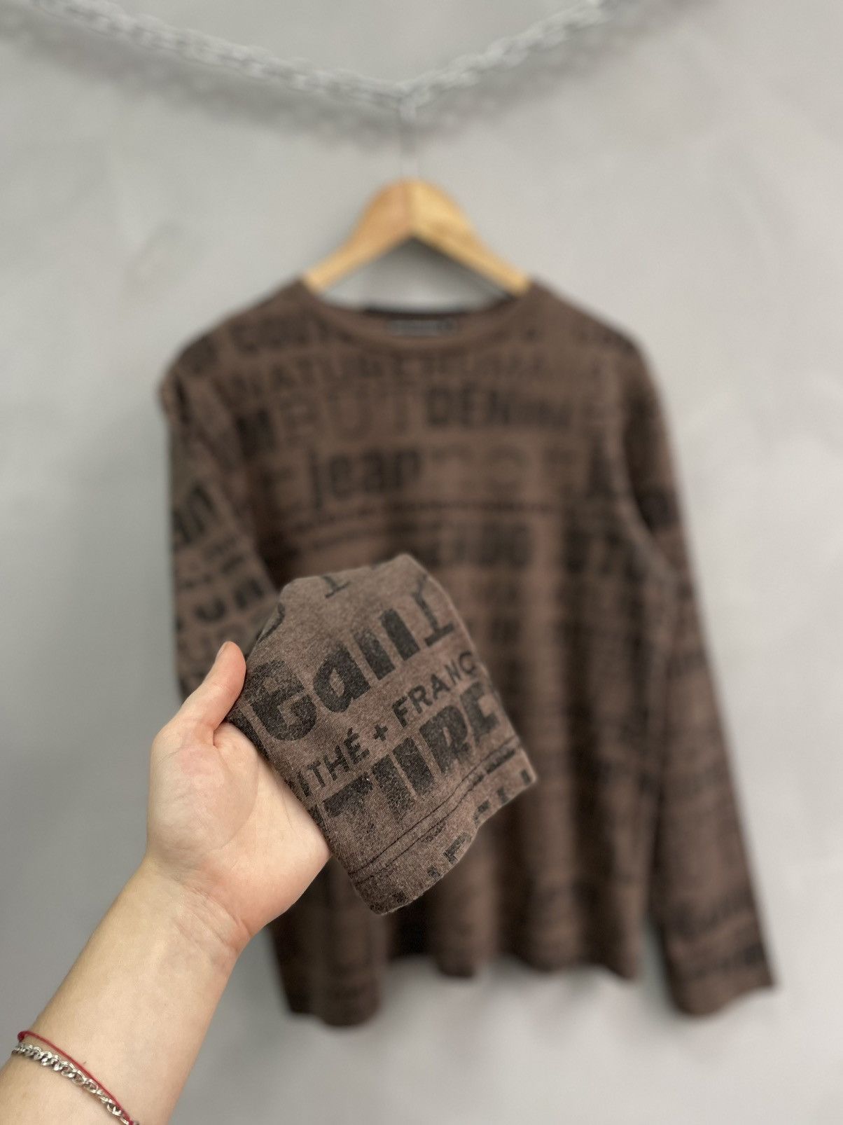 Marithe + Francois Girbaud Rare Marithe Francois Girbaud Monogram long sleeve tee Size US M / EU 48-50 / 2 - 5 Thumbnail