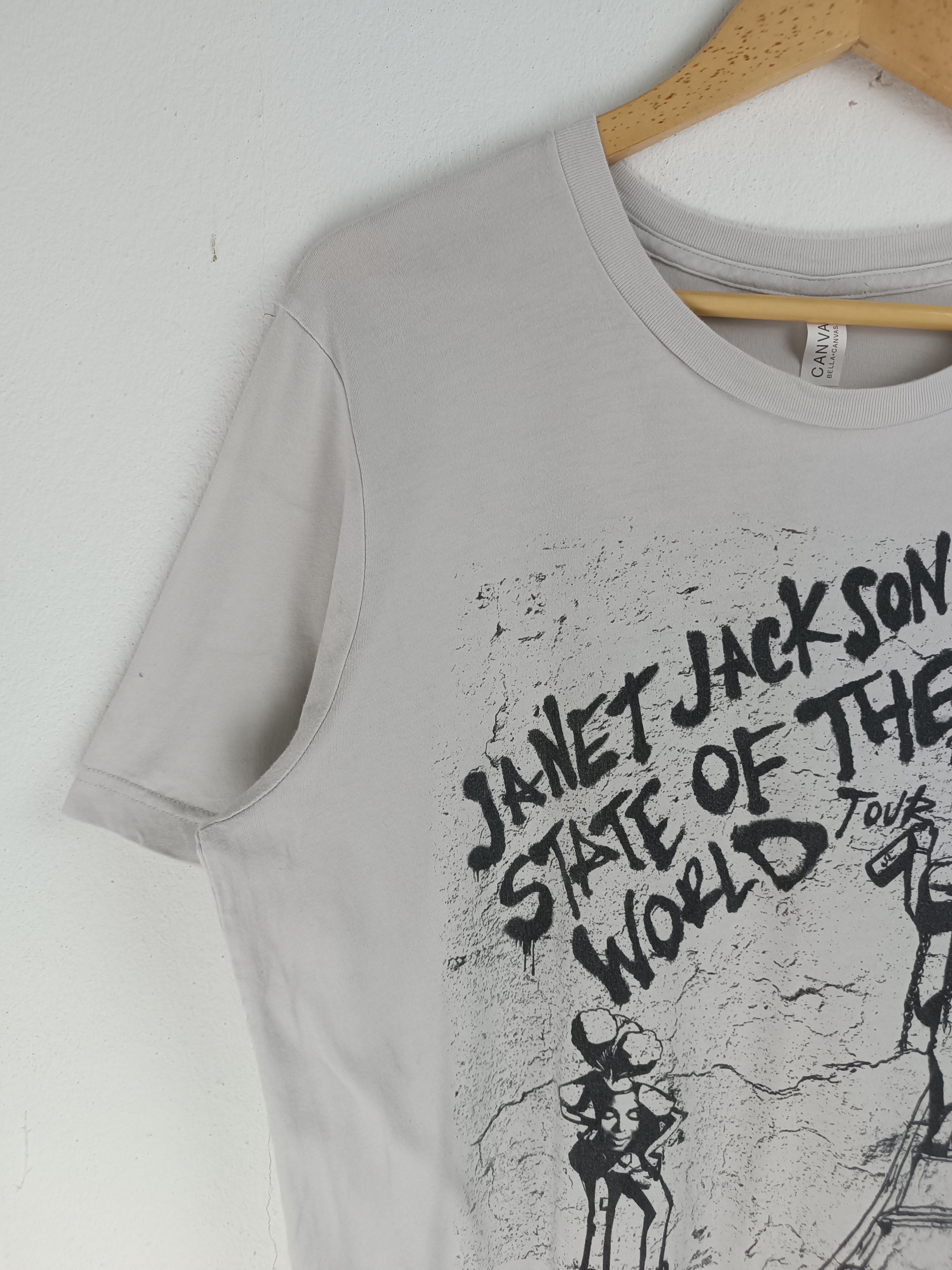 Rap Tees VINTAGE 2017 JANET JACKSON TOUR TEE whitney madonna aretha Size US L / EU 52-54 / 3 - 5 Thumbnail