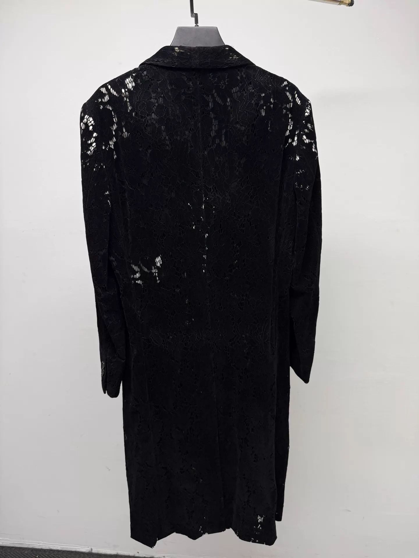 Comme des Garcons Comme des Garçons Black Lace Long Coat S Size S / US 4 / IT 40 - 7 Thumbnail