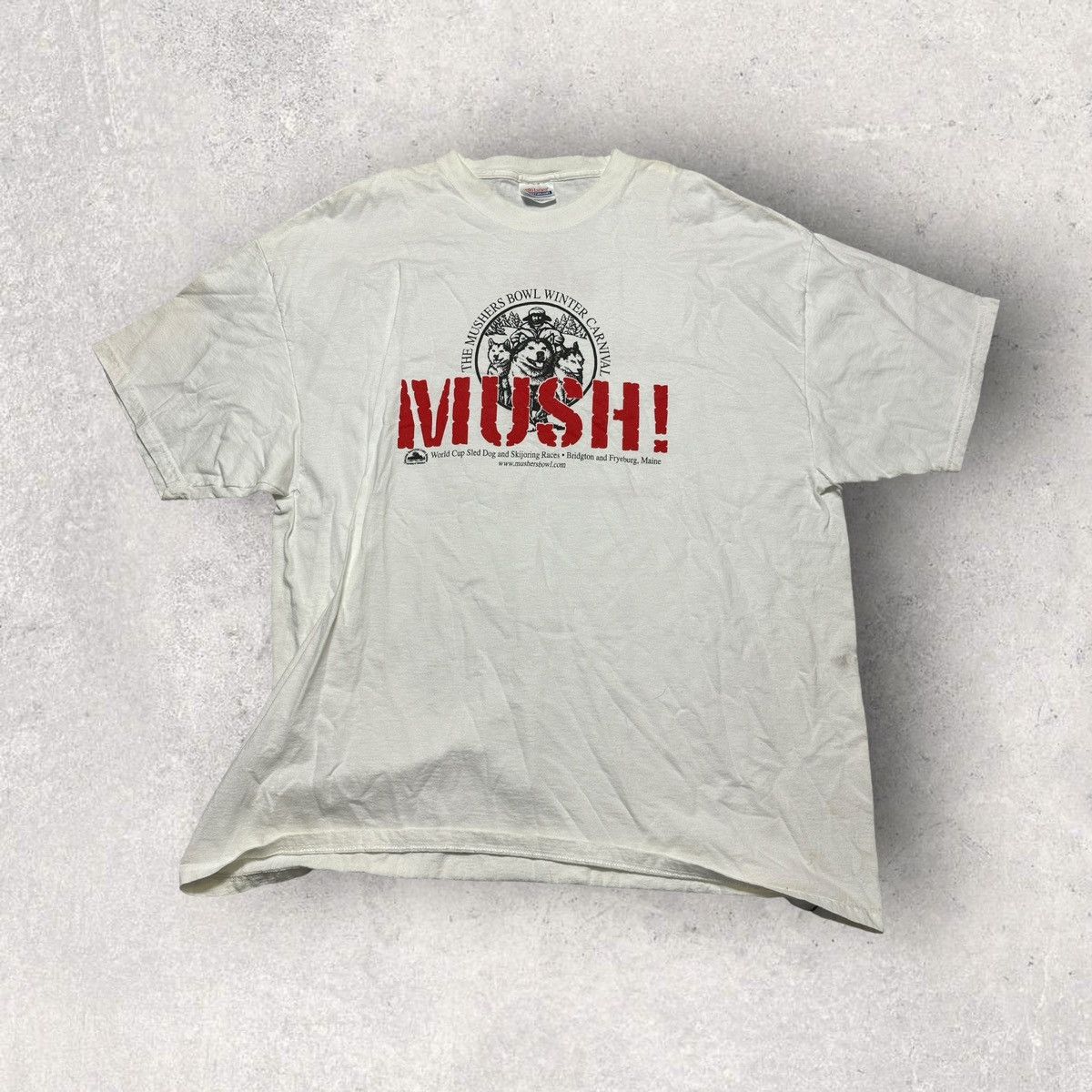Hanes × Vintage Vintage Mushing tee Size US XXL / EU 58 / 5 - 1 Thumbnail