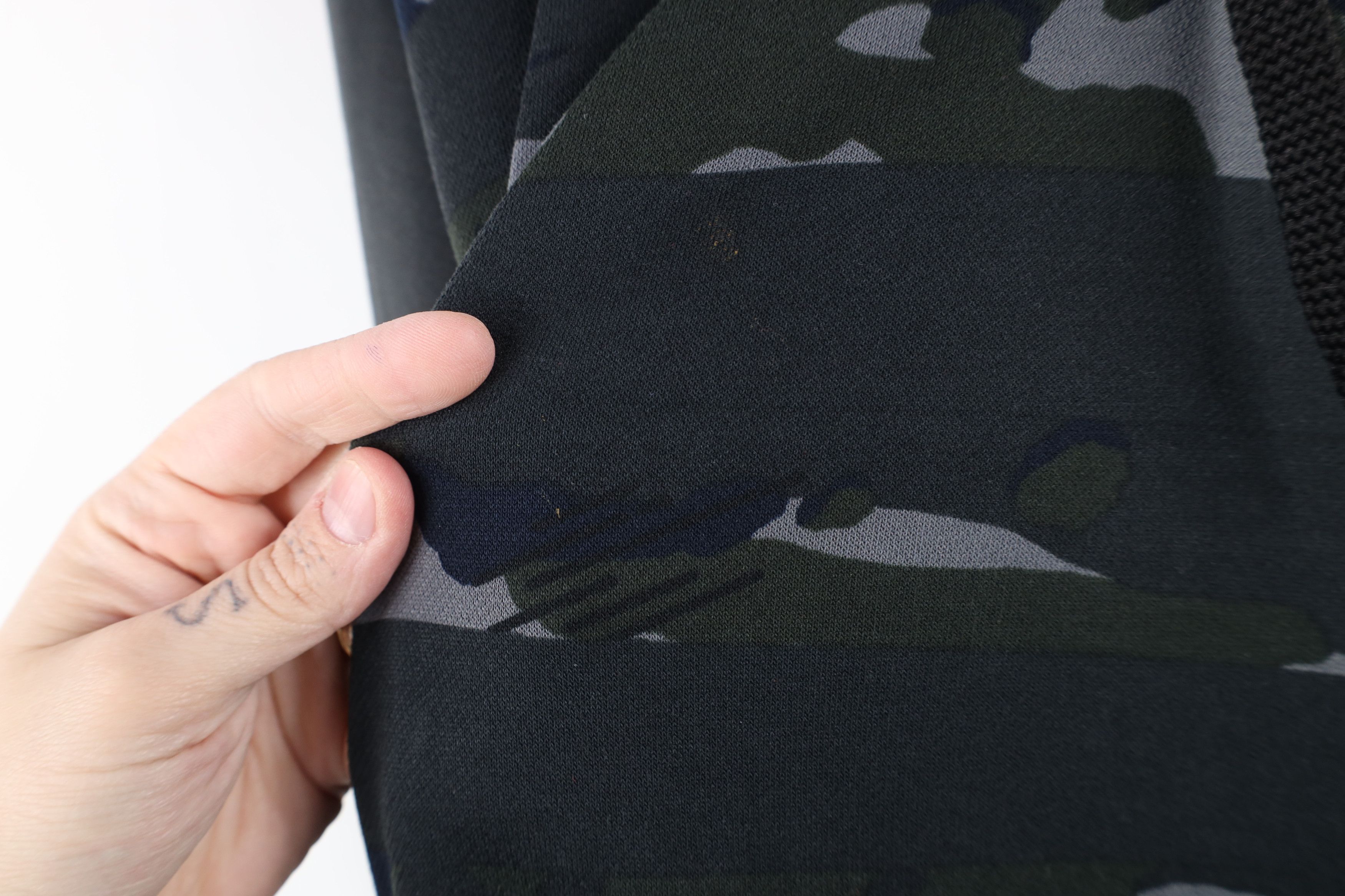 Nike × Vintage Vintage Y2K Nike Camouflage Knit Hoodie Sweatshirt Gray Size US XXL / EU 58 / 5 - 5 Thumbnail