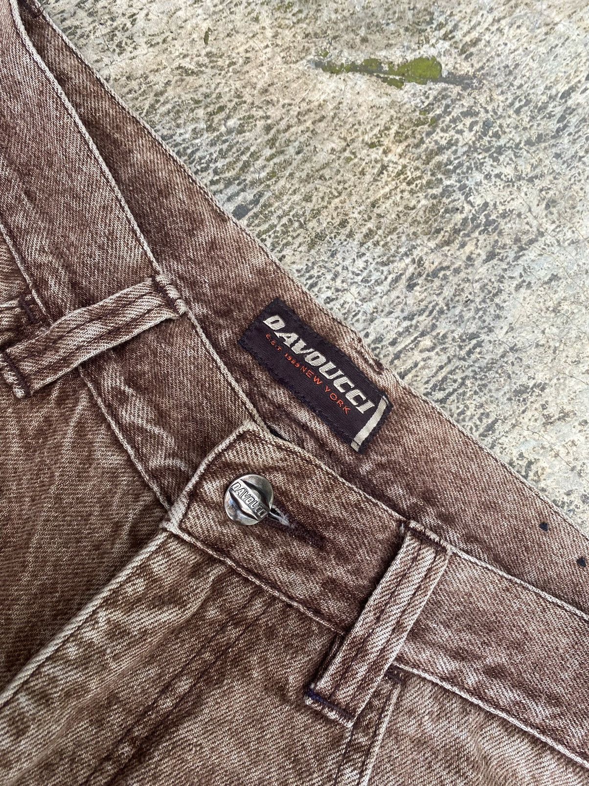 Japanese Brand × Vintage Vintage Davoucci denim shorts brown Y2K Size US 33 - 8 Thumbnail