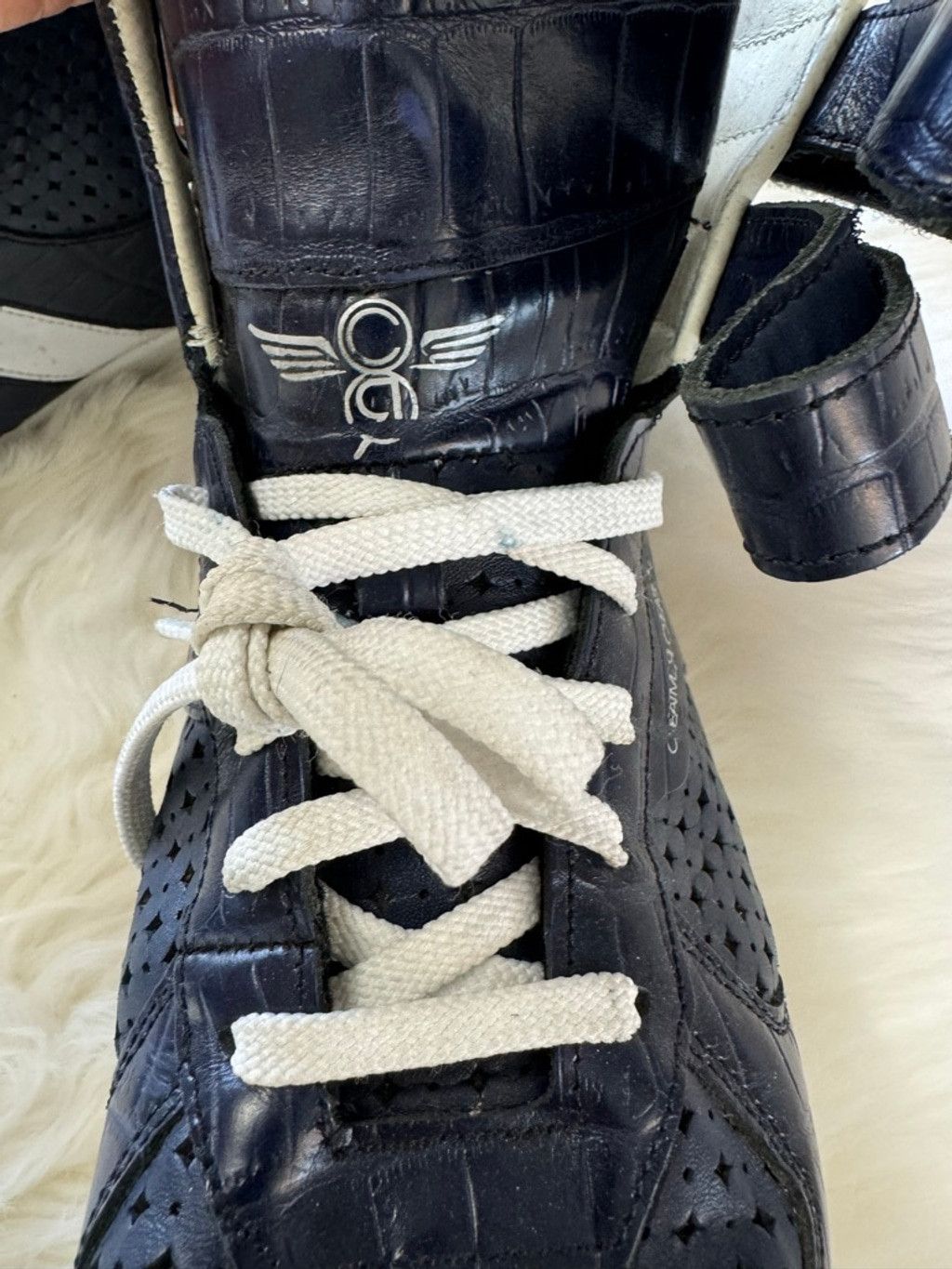Creative Recreation Creative Recreation | Blue Croc Embossed Sneakers | 12 Size US 12 / EU 45 - 7 Thumbnail