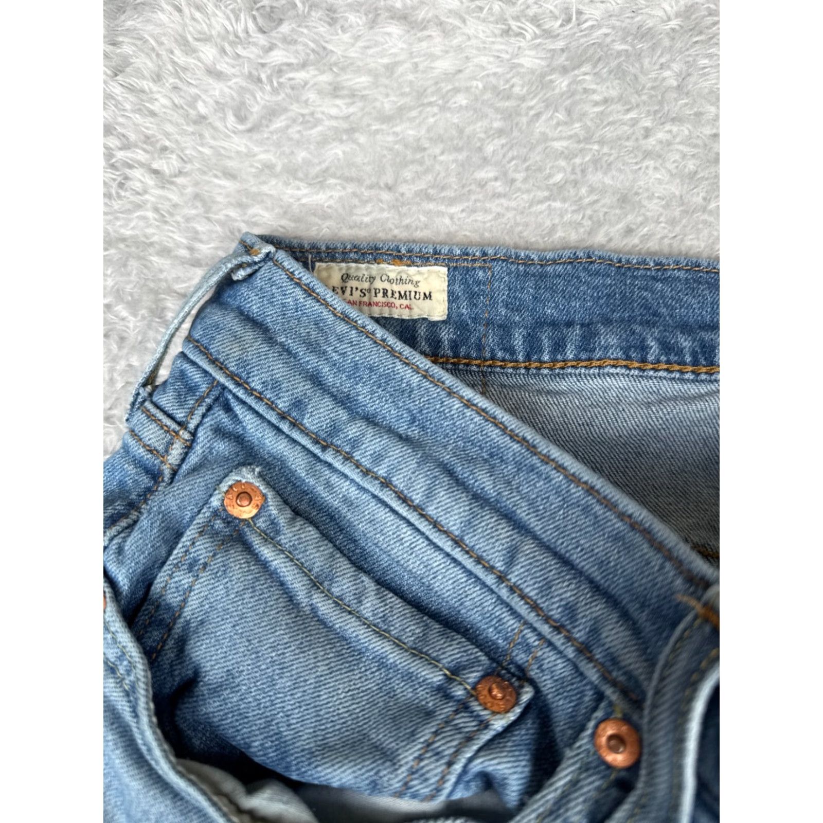 Levi's Levi's 511 Jeans Men 33x30 Blue Denim Slim Straight Fit Cotton Blend Size US 33 - 6 Thumbnail