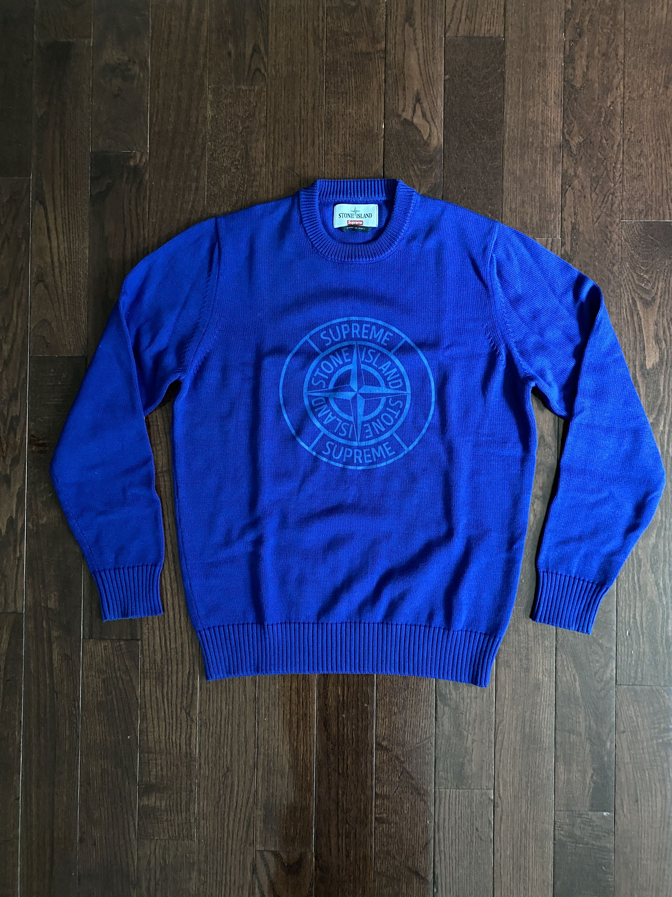 Stone Island × Supreme Reflective Compass Sweater SS16 Size US S / EU 44-46 / 1 - 1 Thumbnail