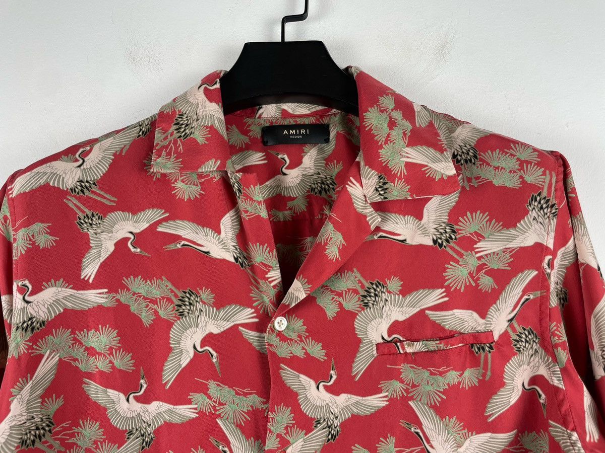Amiri Amiri Silk Crane Button Shirt Size US M / EU 48-50 / 2 - 7 Thumbnail