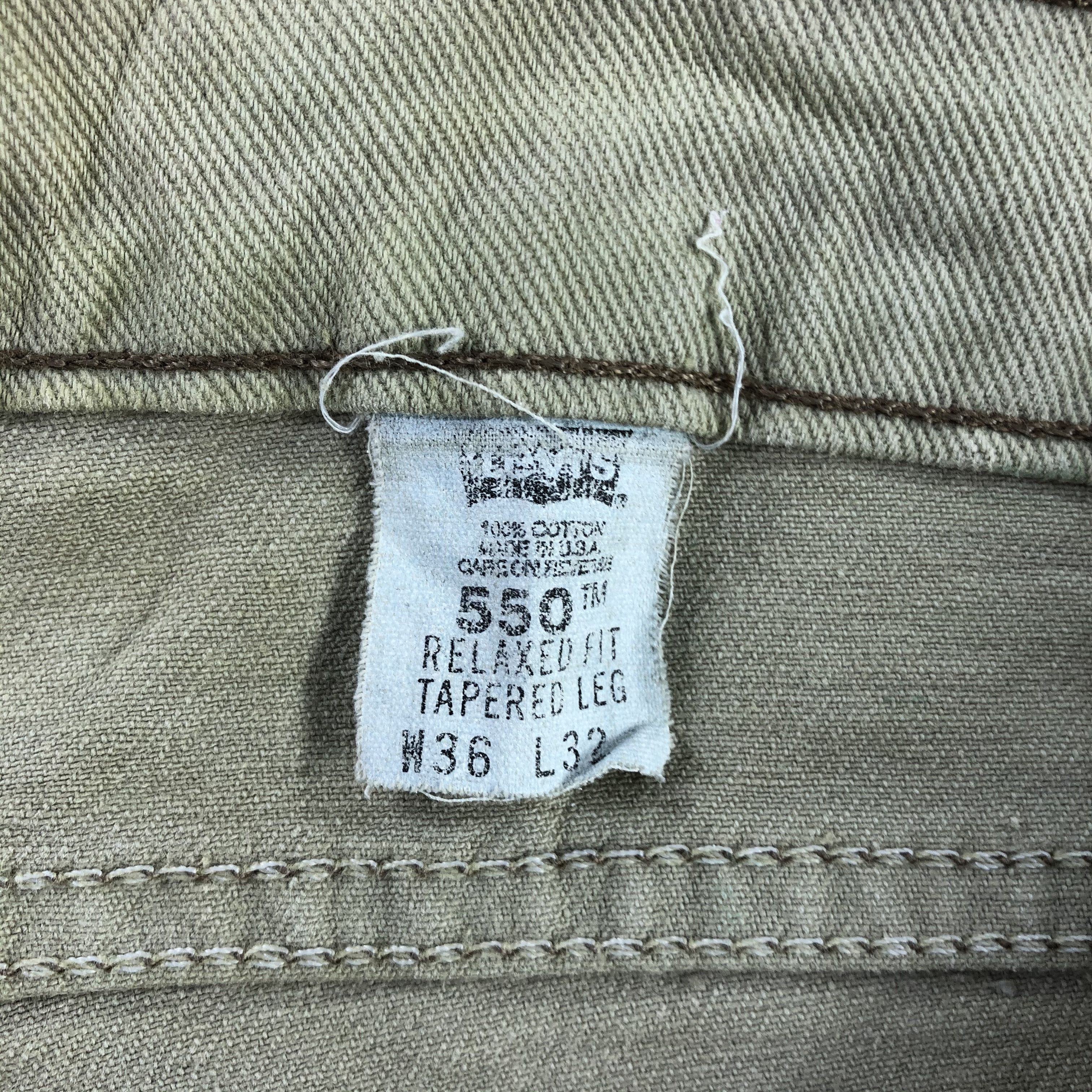 Levi's Vintage 90s Levi's 550 Jeans Orange Tab Denim KJ1410 Size US 35 - 12 Thumbnail