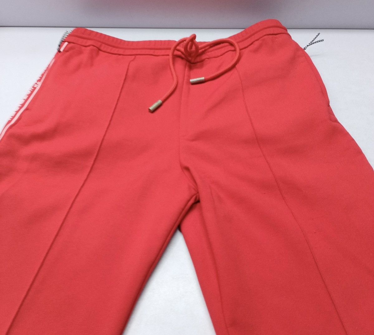 Off-White Off-White red cotton blend "Stripe" track pants Size US 34 / EU 50 - 6 Thumbnail
