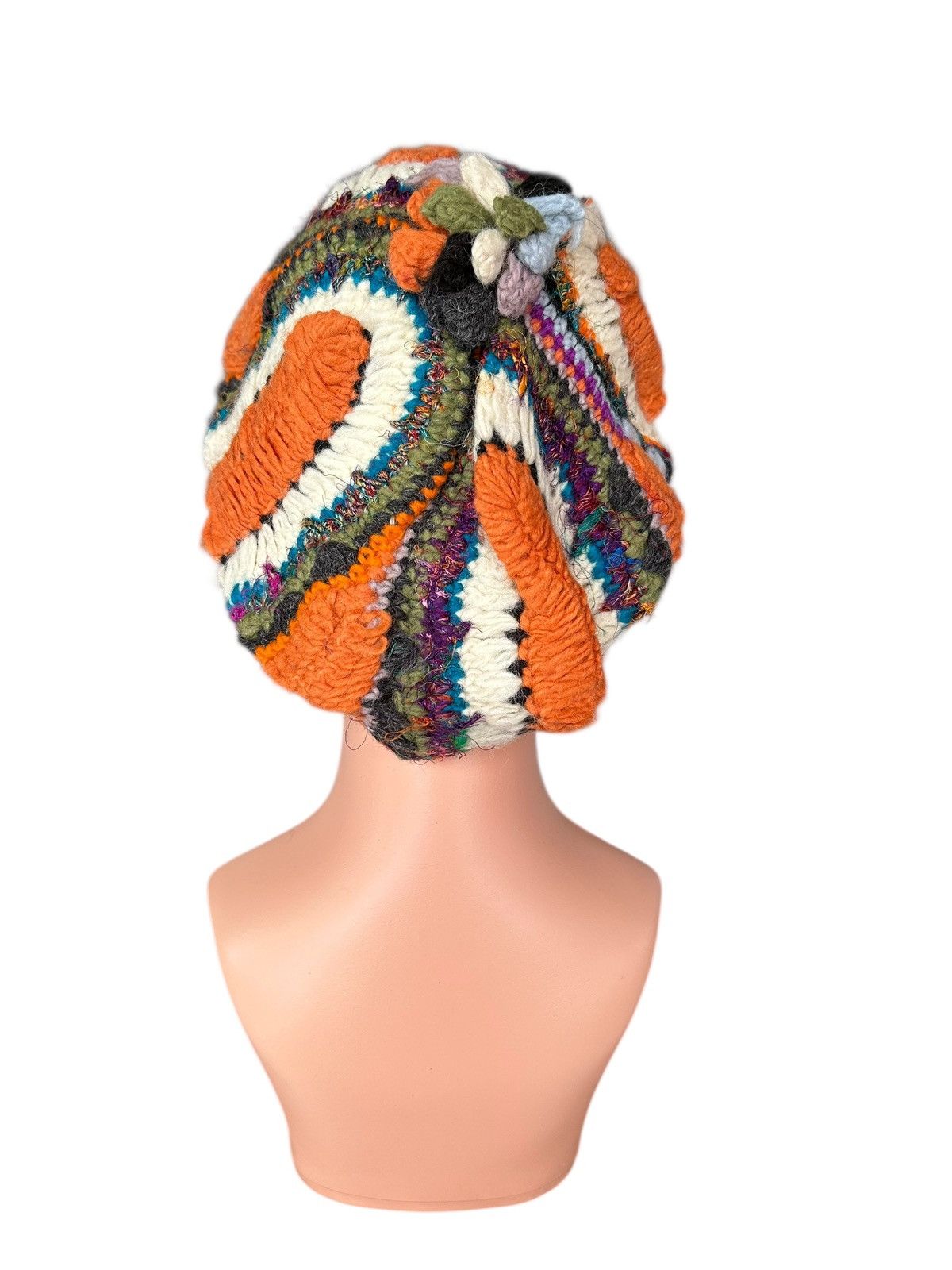 Japanese Brand × Kapital × Vintage Rare Crochet Knitted Handmade Custom Japanese Style big Hats Size ONE SIZE - 6 Thumbnail