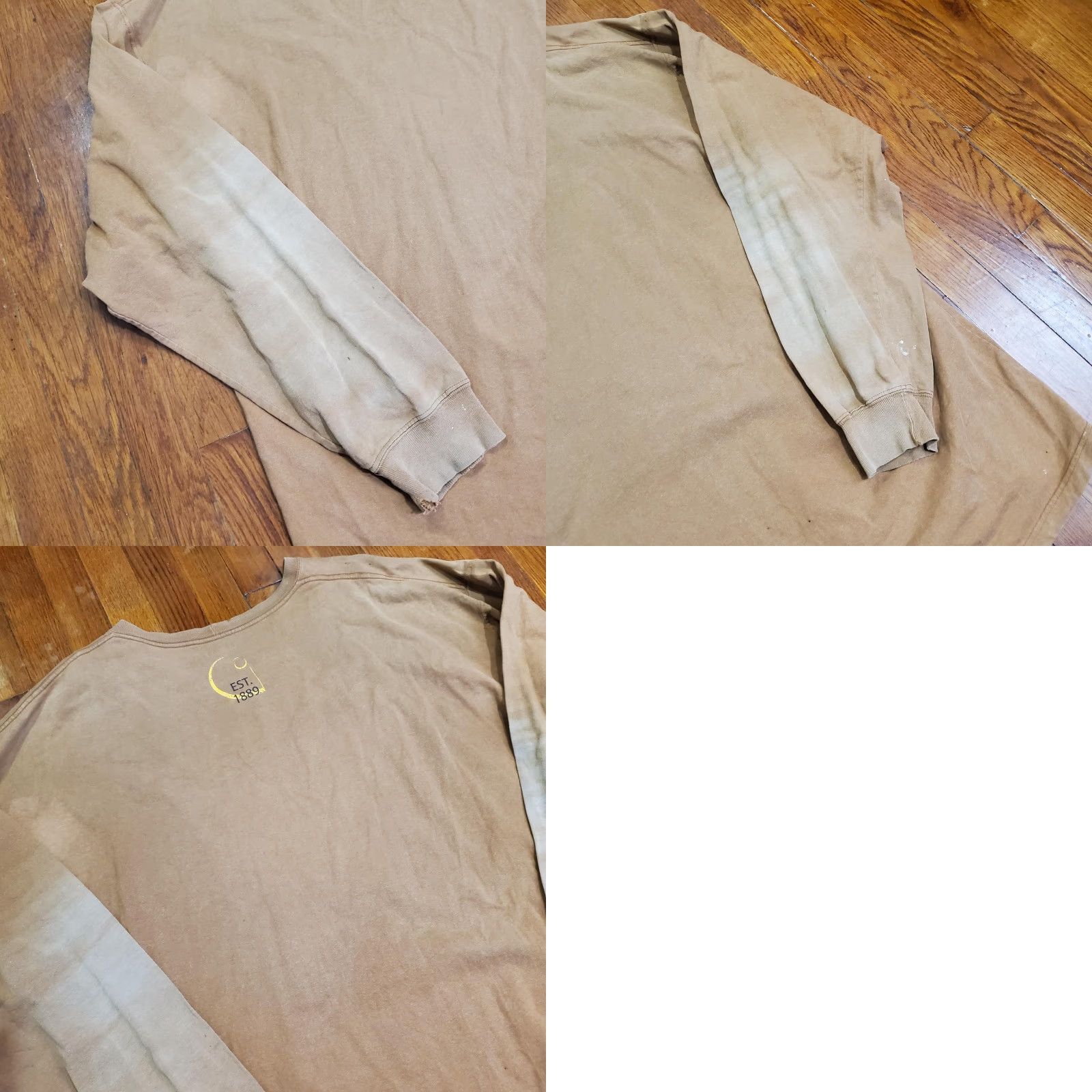 Carhartt Carhartt Shirt Mens 2XL Brown Long Sleeve Workwear Graphic Logo Tee Cotton Size US XXL / EU 58 / 5 - 9 Thumbnail