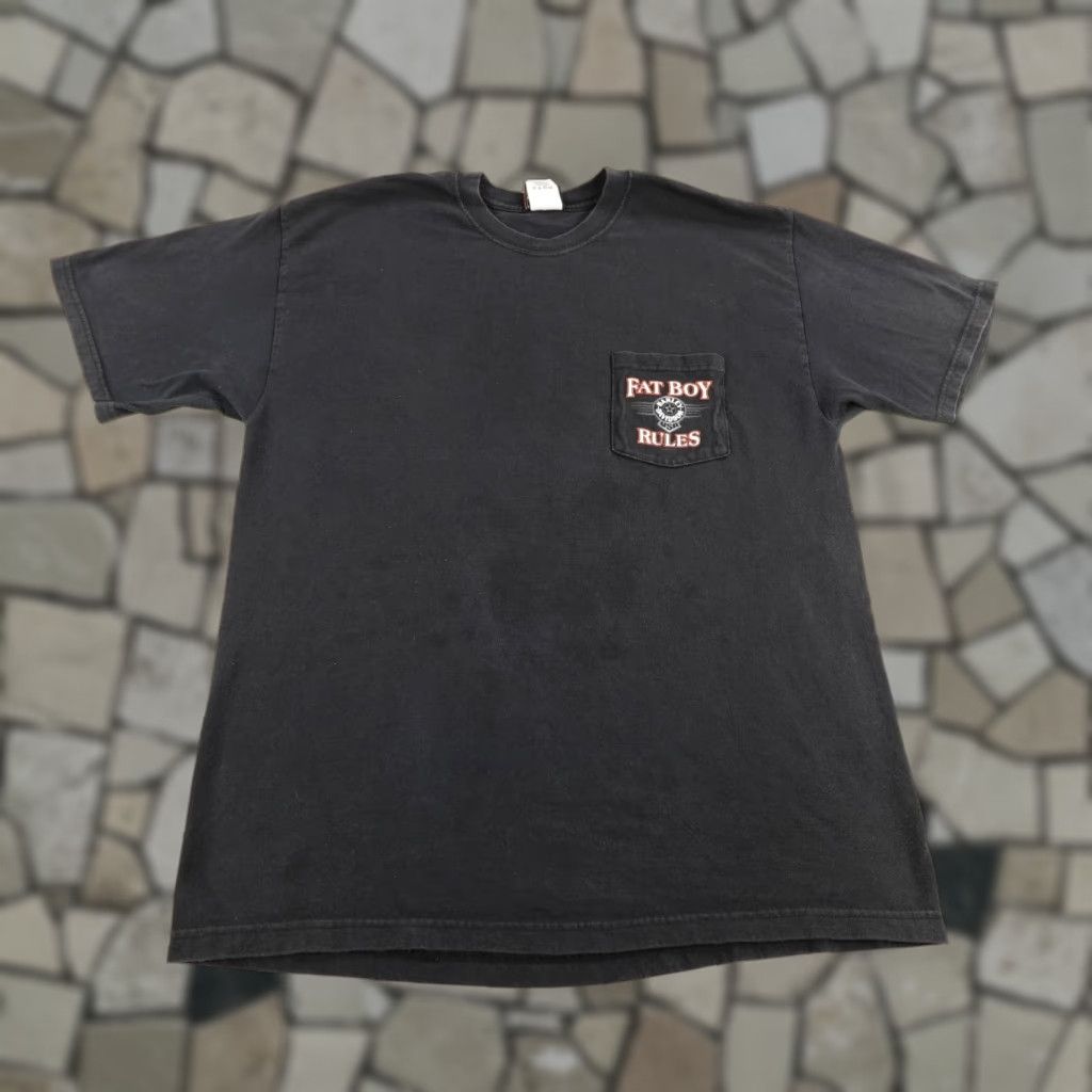 Harley Davidson Vintage Harley-Davidson T-Shirt Men XL Black Graphic Print Biker Motorcycle 2000s Visalia Size US XL / EU 56 / 4 - 1 Thumbnail