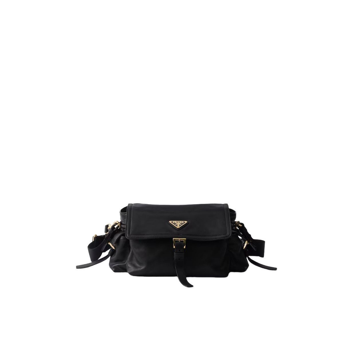 Prada PRADA Explore Medium $3650 Black Nappa Leather Shoulder Bag Size ONE SIZE - 1 Thumbnail