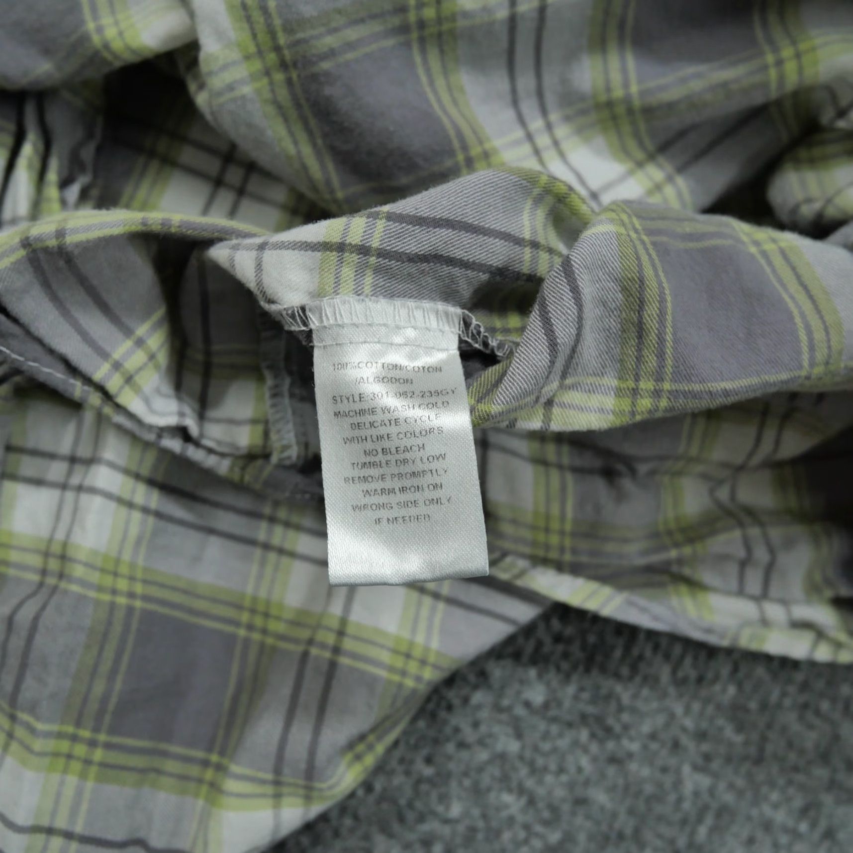 Roper VINTAGE Roper Shirt Mens XL Grey Green Plaid Pearl Snap Long Sleeve Western Country Size US XL / EU 56 / 4 - 6 Thumbnail