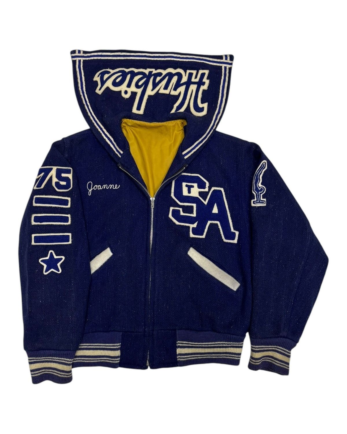 Delong 70s Butwin Letterman Champion of Varsity Jacket Size US S / EU 44-46 / 1 - 1 Thumbnail