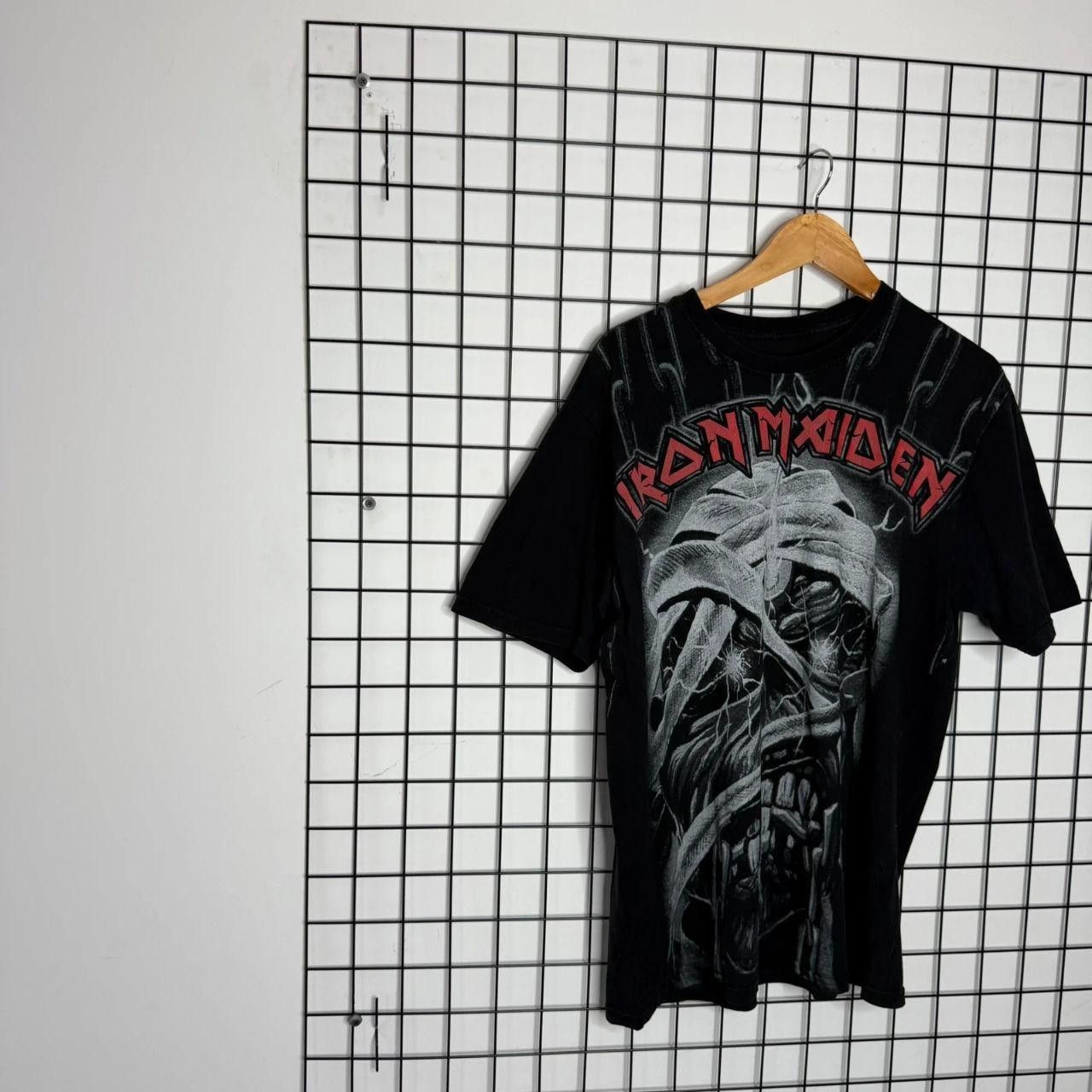 Vintage Iron Maiden T shirt Band Tee Graphic Black 2000s Size US L / EU 52-54 / 3 - 3 Thumbnail