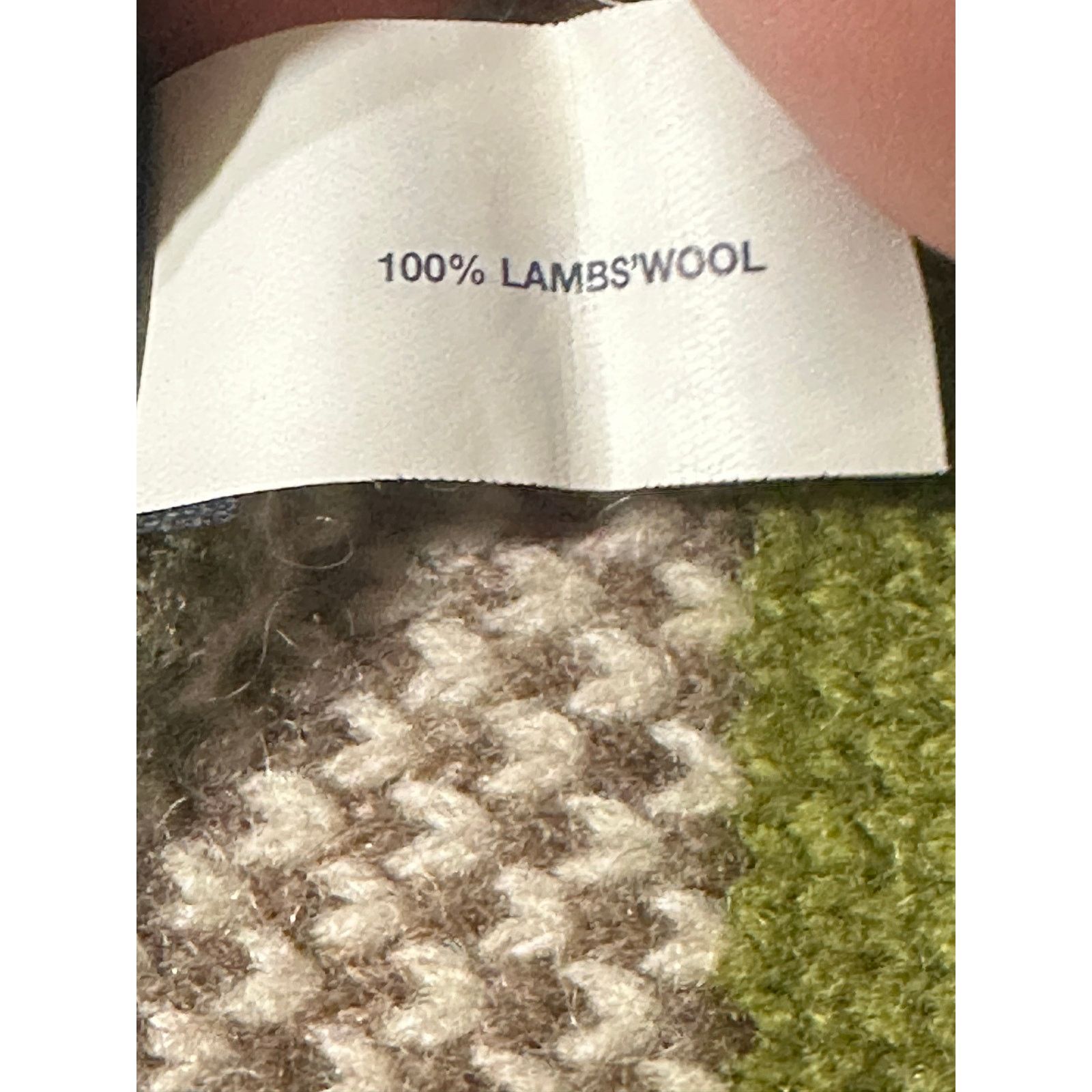 Gap Gap brown green lambswool knit scarf Size ONE SIZE - 4 Thumbnail