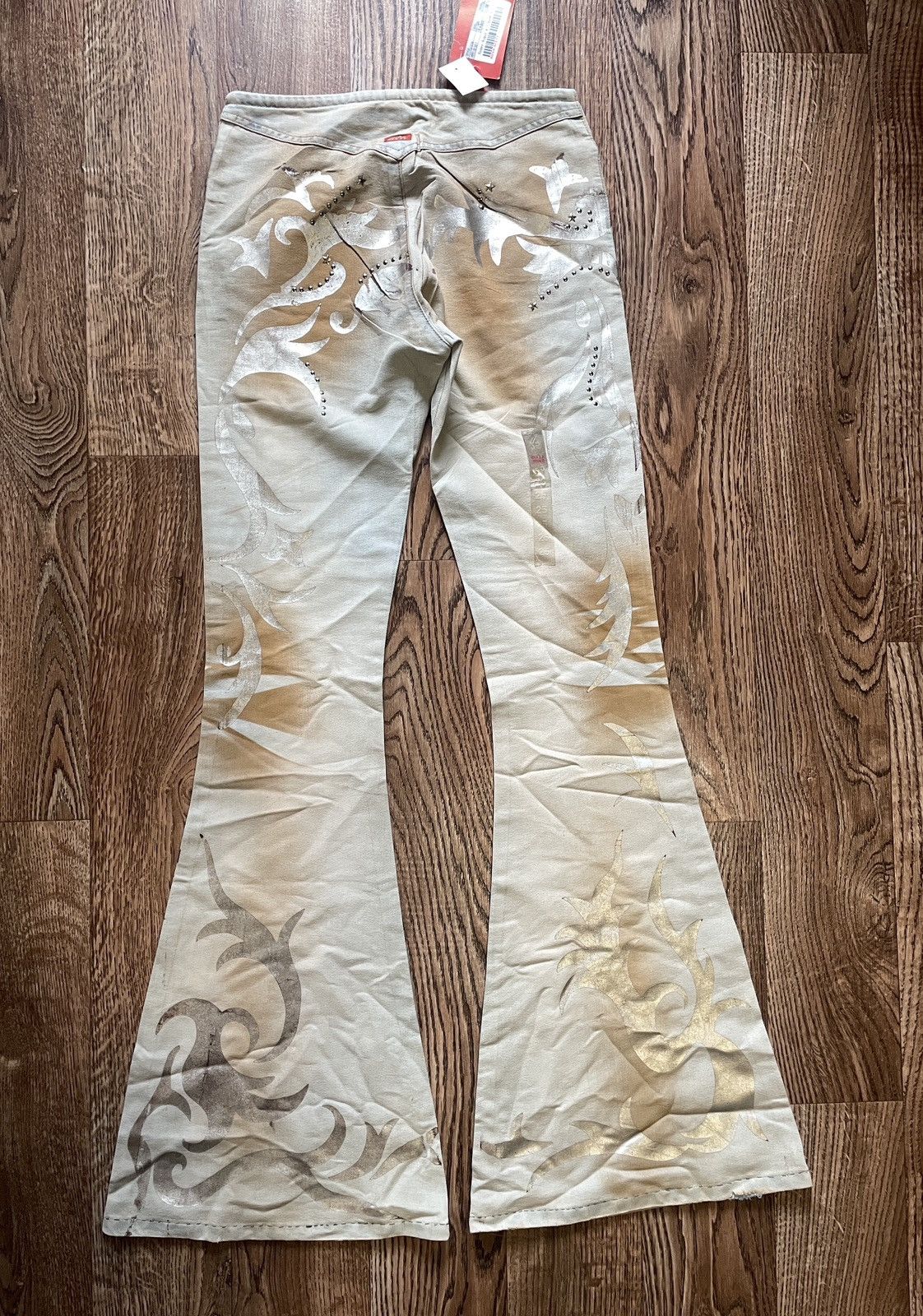 Hysteric Glamour VTG Miss Sixty Y2K Hysteric Glamour style flared Wide Pants Size 25" / US 0 / IT 36 - 7 Thumbnail
