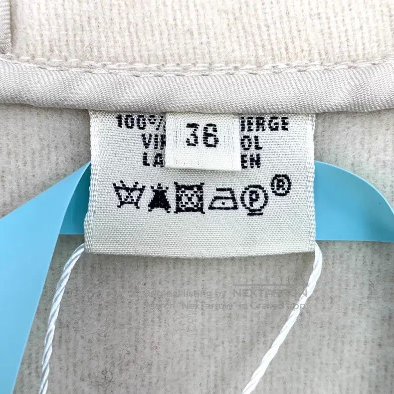 Hermes Hermes White wool collar double-breasted long-sleeved coat Size XS / US 0-2 / IT 36-38 - 6 Thumbnail