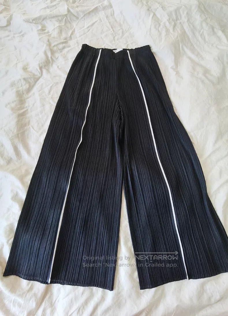 Issey Miyake Issey Miyake size:3 Black Shrimp Line Pants Size 31" - 2 Thumbnail