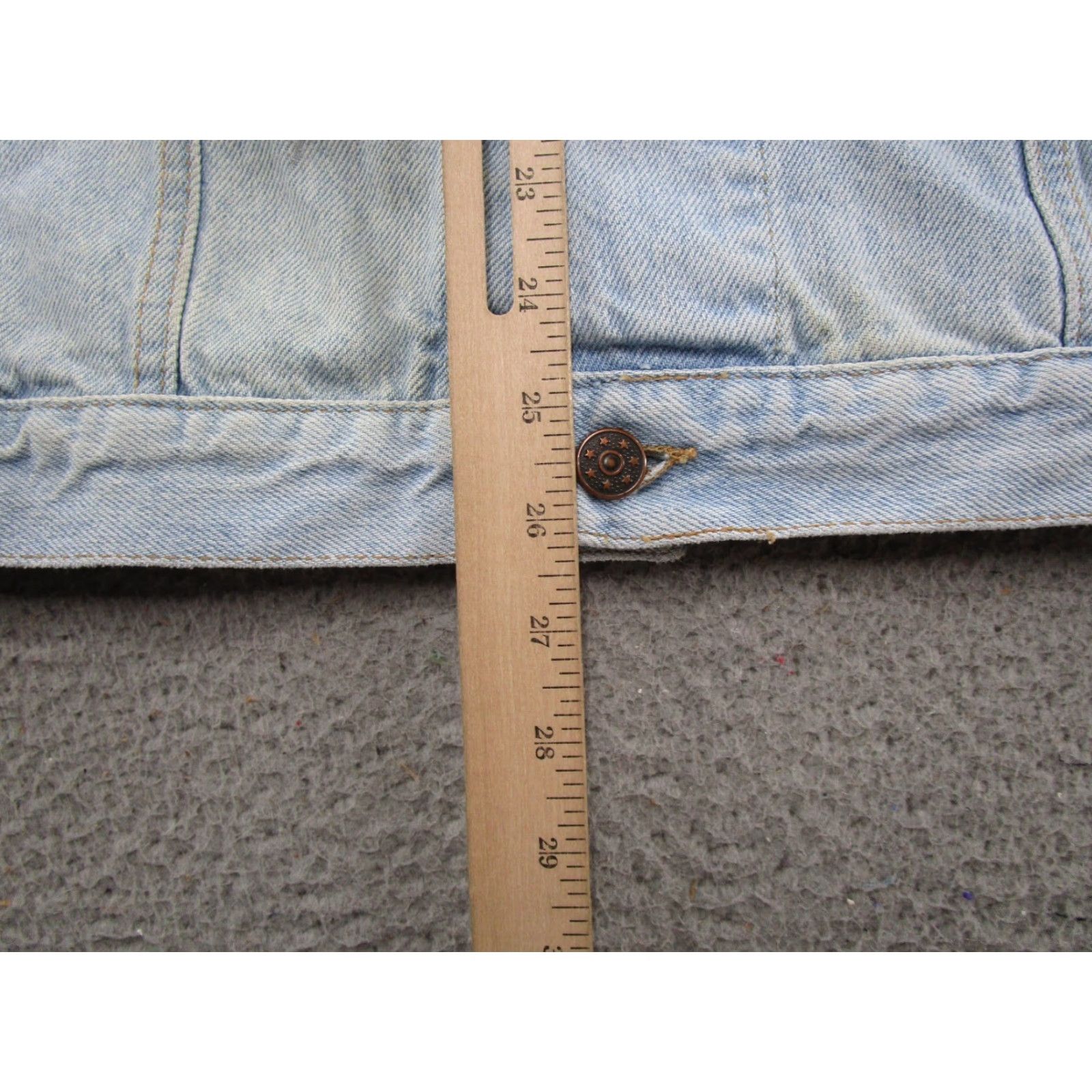 Denime VINTAGE 90s Blue Denim Jacket Size L Men's Trucker Button Up Regular Size US L / EU 52-54 / 3 - 6 Thumbnail