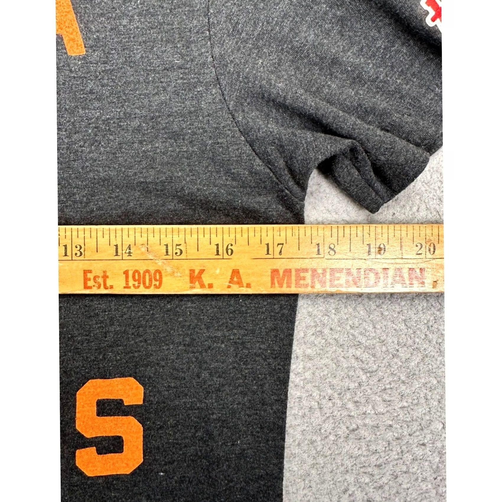 Vintage VINTAGE Homage T-Shirt Mens XS Grey Orange Just A Kid From Athens Tee Short Sleeve EUC Size US XS / EU 42 / 0 - 7 Thumbnail