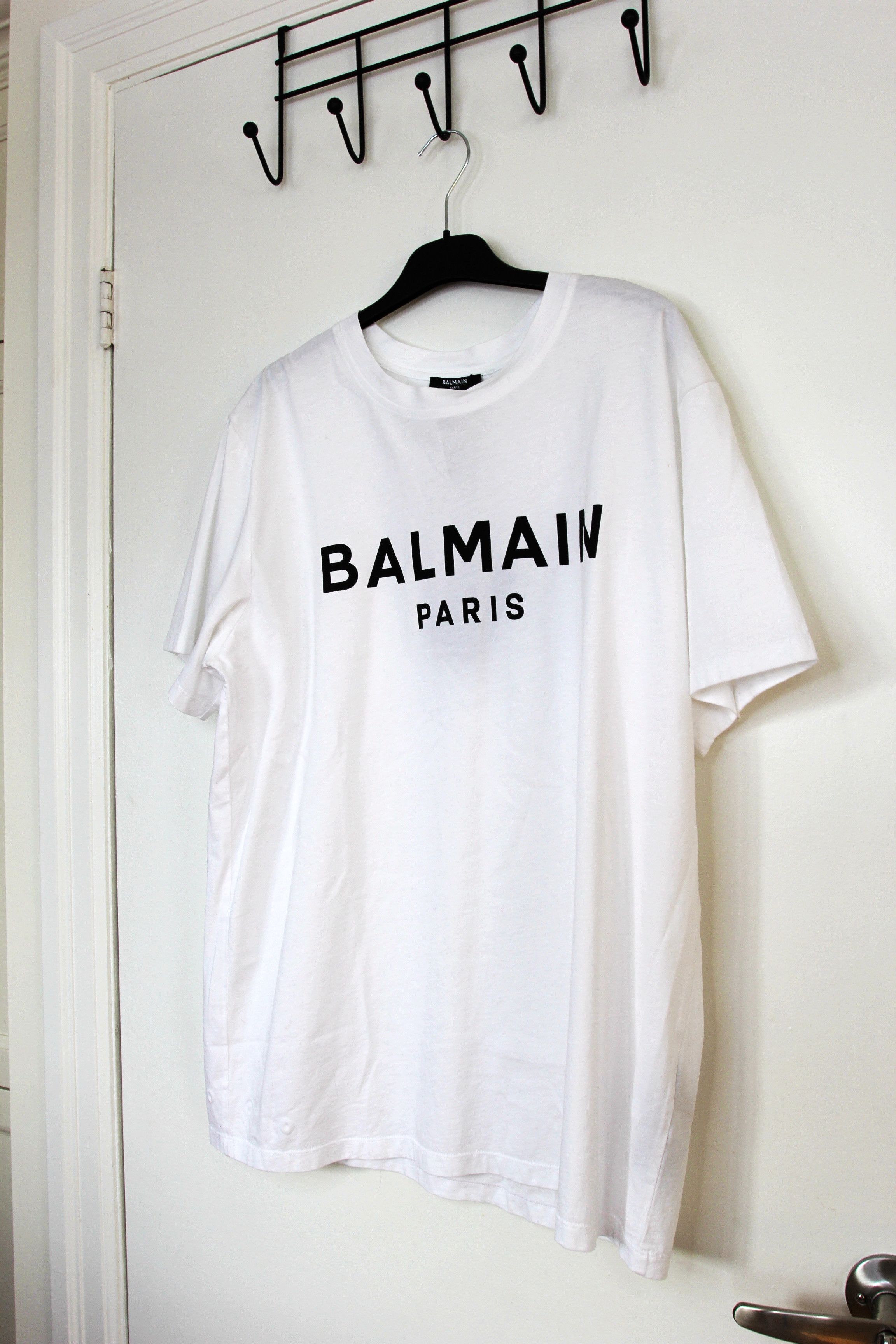 Balmain BNWT AW25 BALMAIN BIG LOGO WHITE TSHIRT L Size US L / EU 52-54 / 3 - 5 Thumbnail