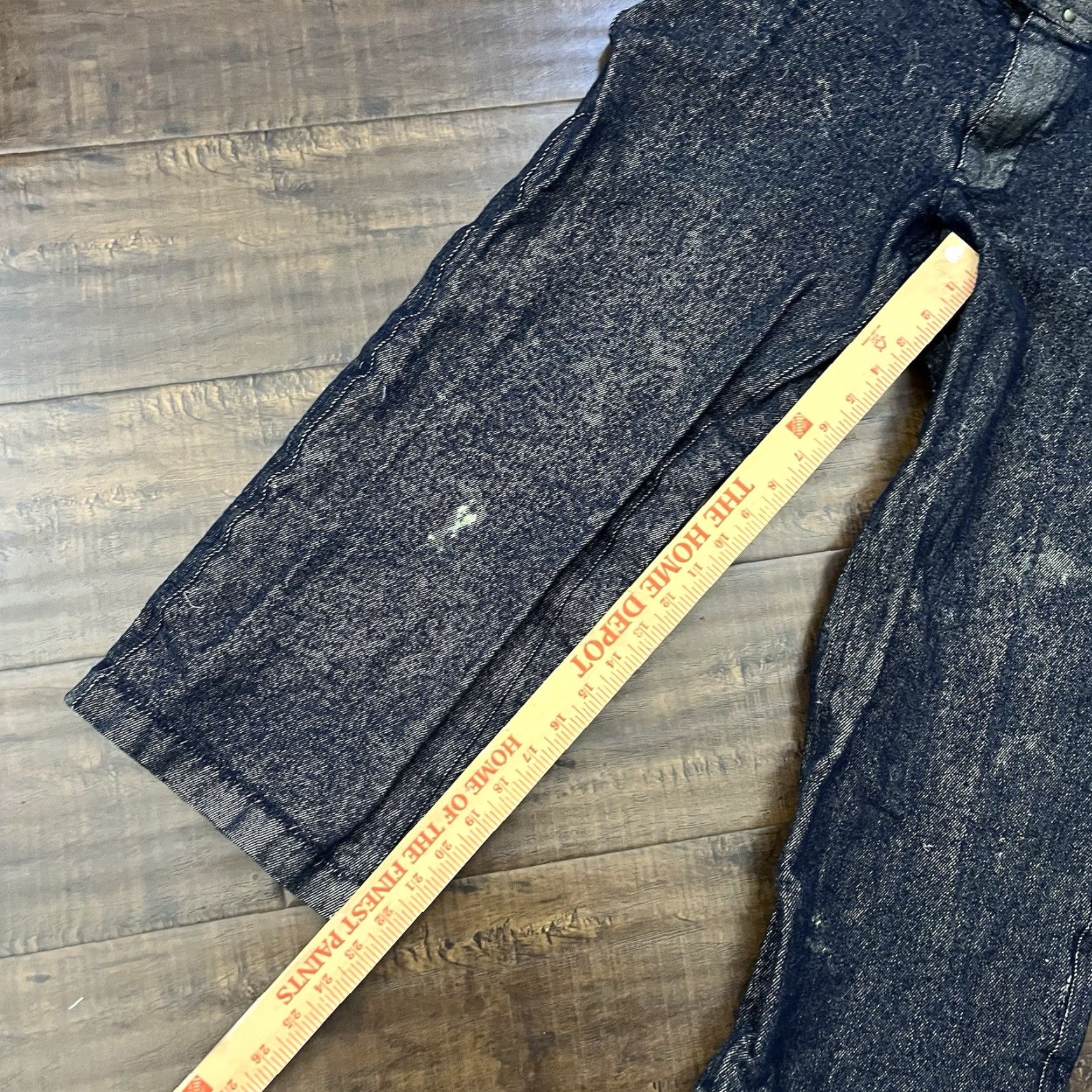 Gap VINTAGE Gap Wide Leg Pants Men 30x23 Cotton Wool Military 5-Pocket Casual Blue 80s 90s Size US 30 / EU 46 - 5 Thumbnail