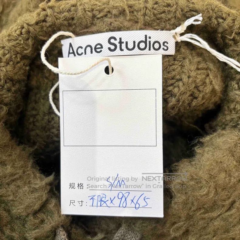Acne Studios Acne Studios Wool Blend Fleece Hooded Sweater, Green Size M / US 6-8 / IT 42-44 - 5 Thumbnail
