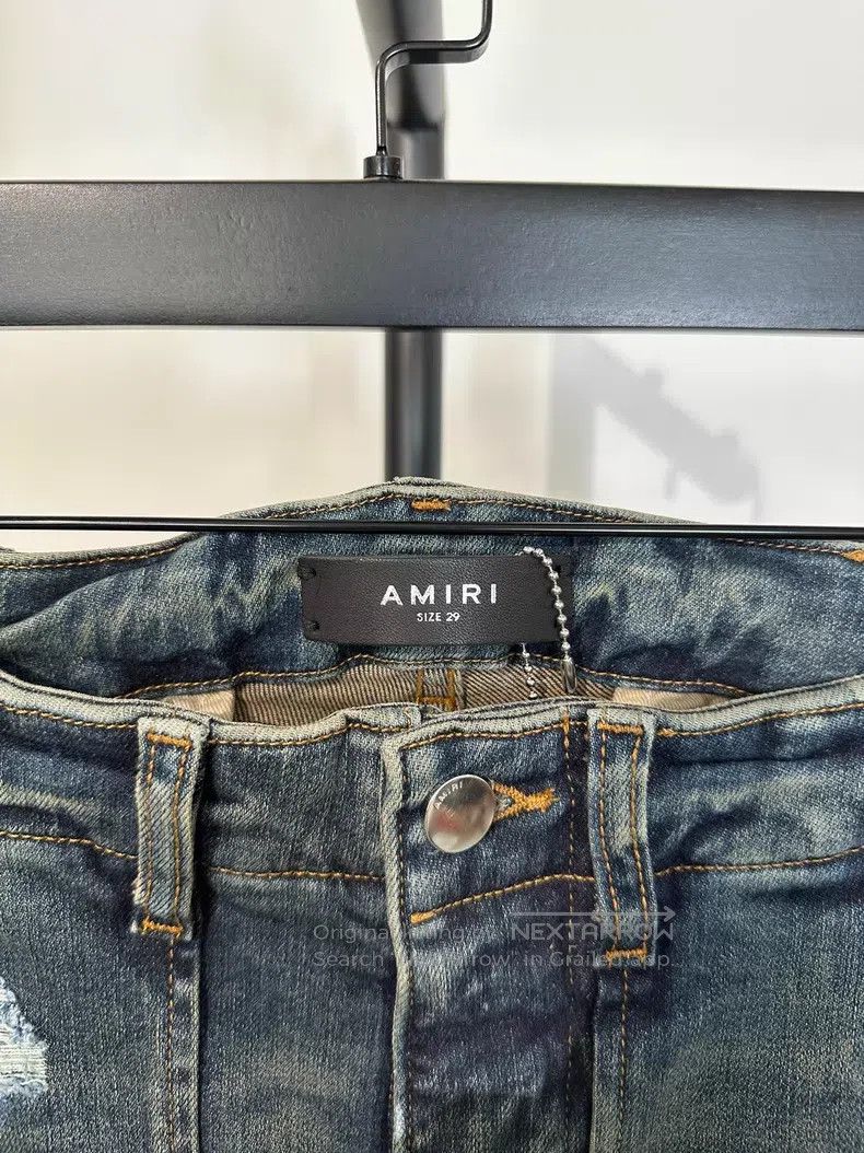 Amiri Amiri Multi-pocket tie-dyed workwear denim pants Size US 29 - 4 Thumbnail