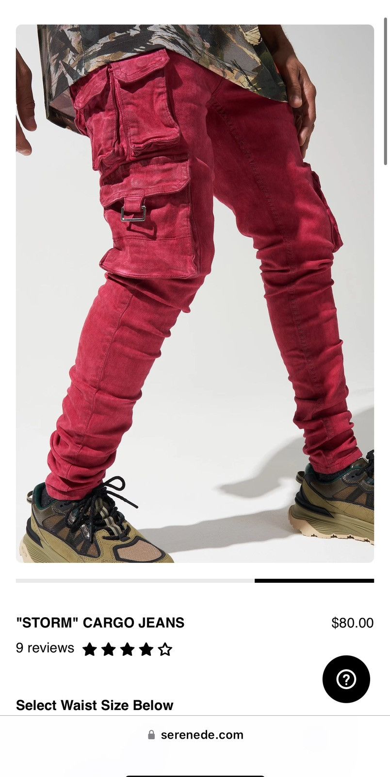 SERENEDE “Storm” Cargo jeans Size US 32 / EU 48 - 4 Thumbnail