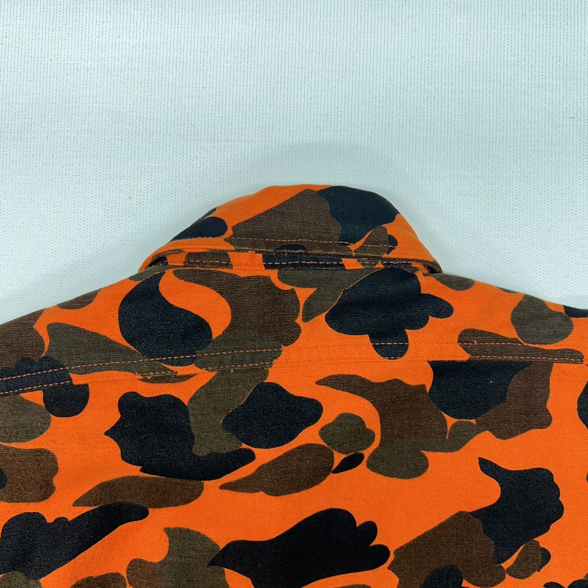 Vintage × Woolrich Woolen Mills VTG Woolrich Shirt Orange Duck Camo Flannel Button Up Size US M / EU 48-50 / 2 - 11 Thumbnail