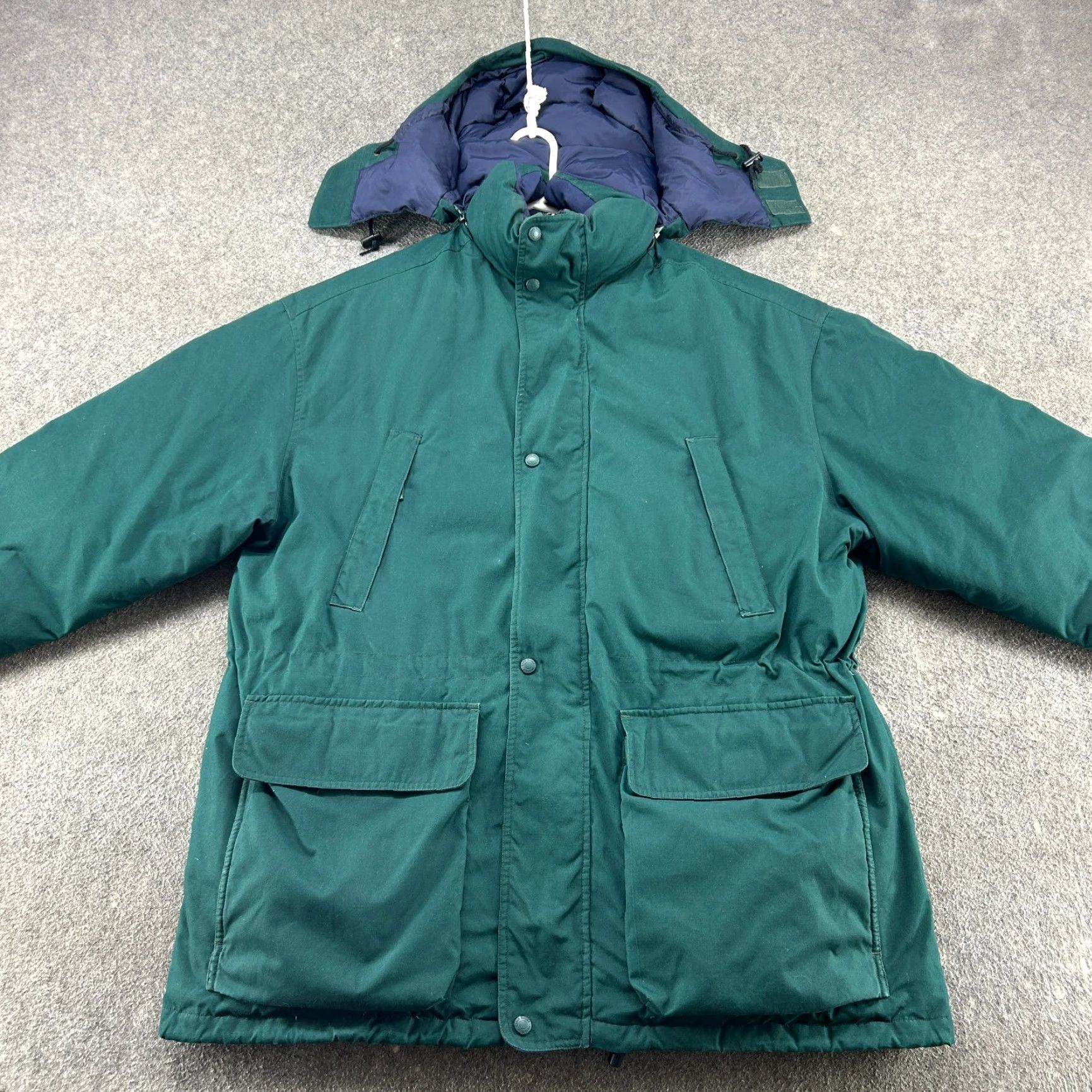 Eddie Bauer VINTAGE Eddie Bauer Jacket Mens L Green Puffer Hooded Goose Down Ridge Line 90s Size US L / EU 52-54 / 3 - 3 Thumbnail