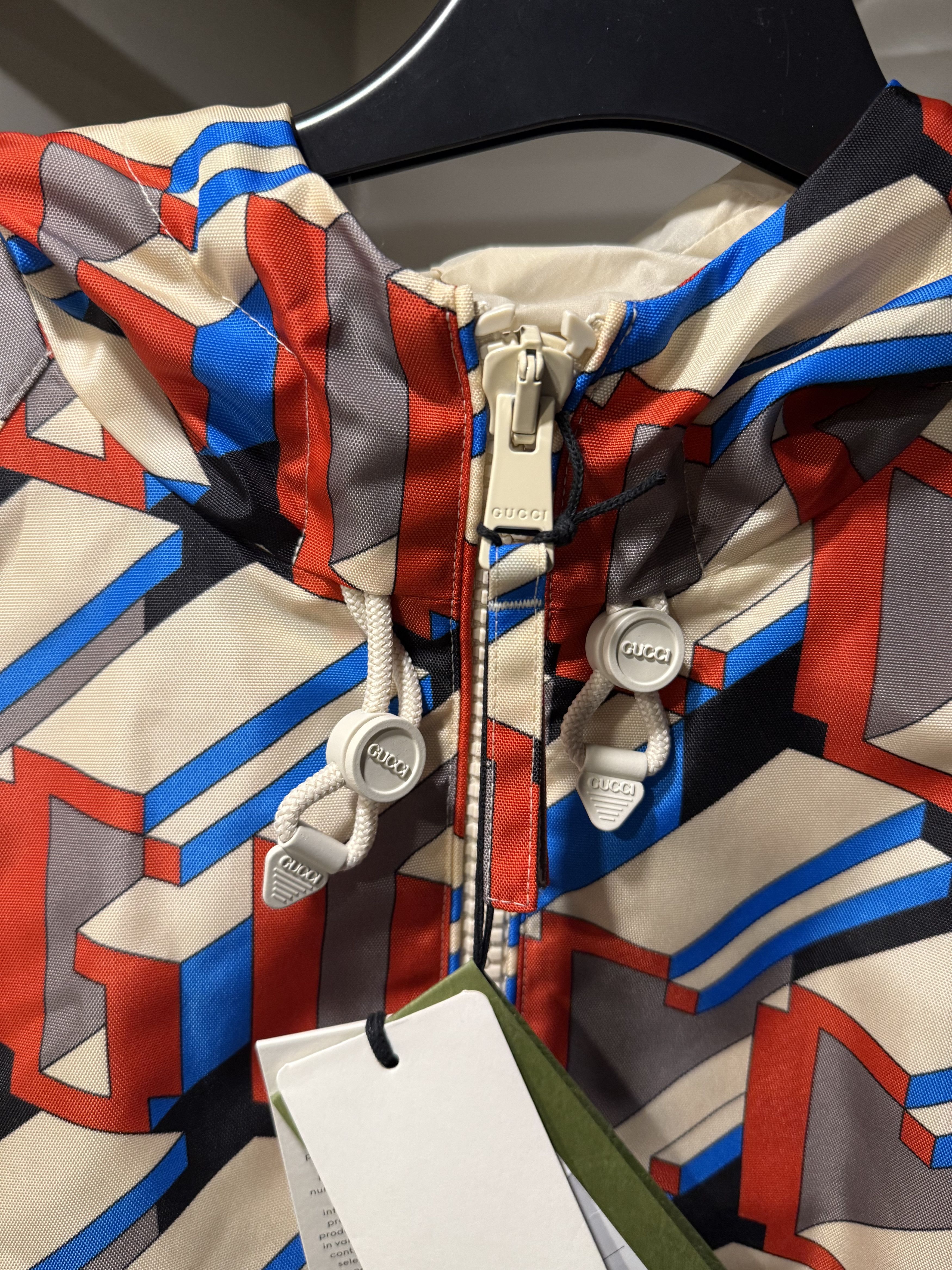 🎮 GUCCI Pixel Print Nylon Jacket - Size 48 / Medium